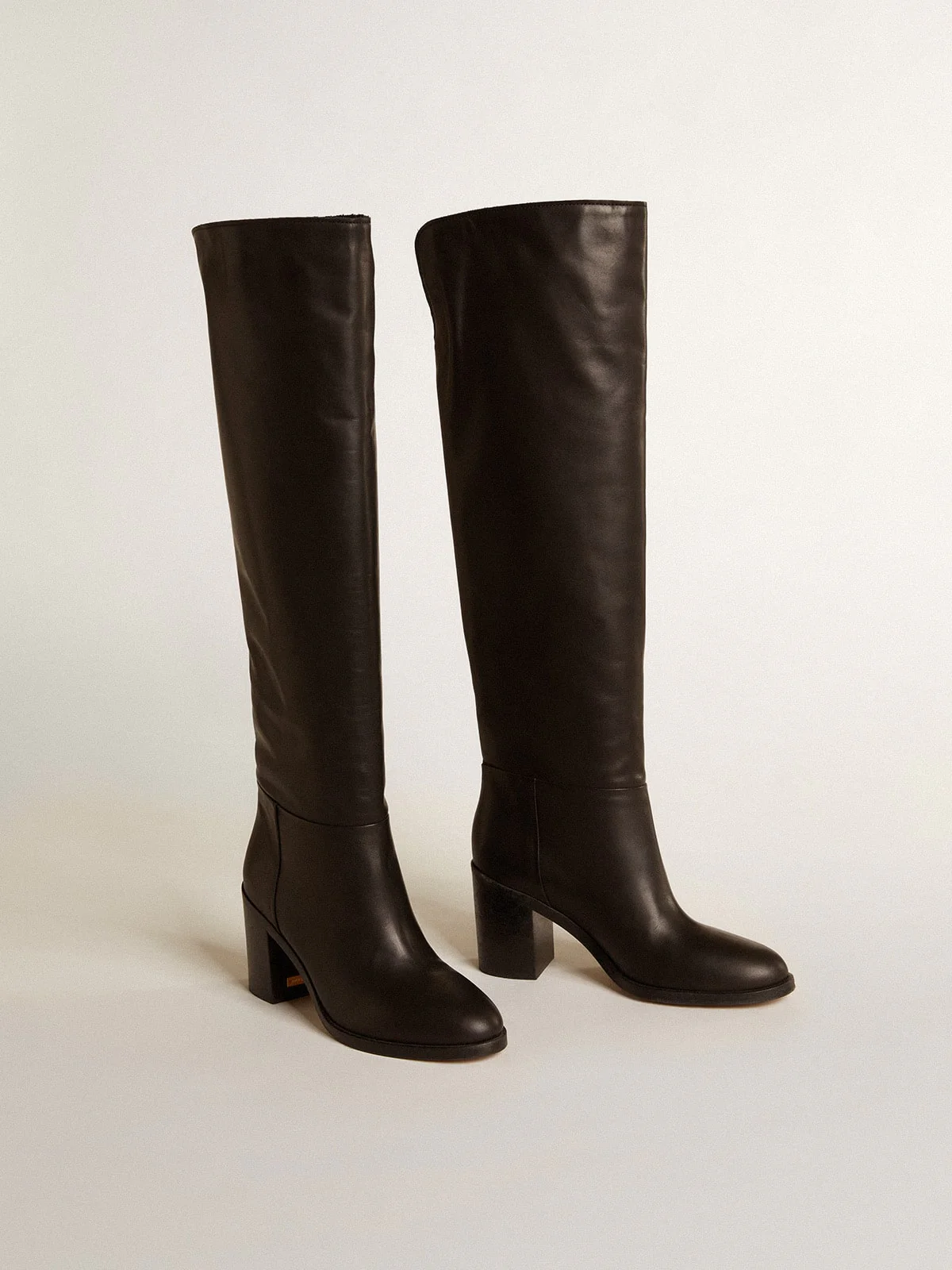 Women | Vivienne Knee-High Boots Black Leather | Black - Image 8
