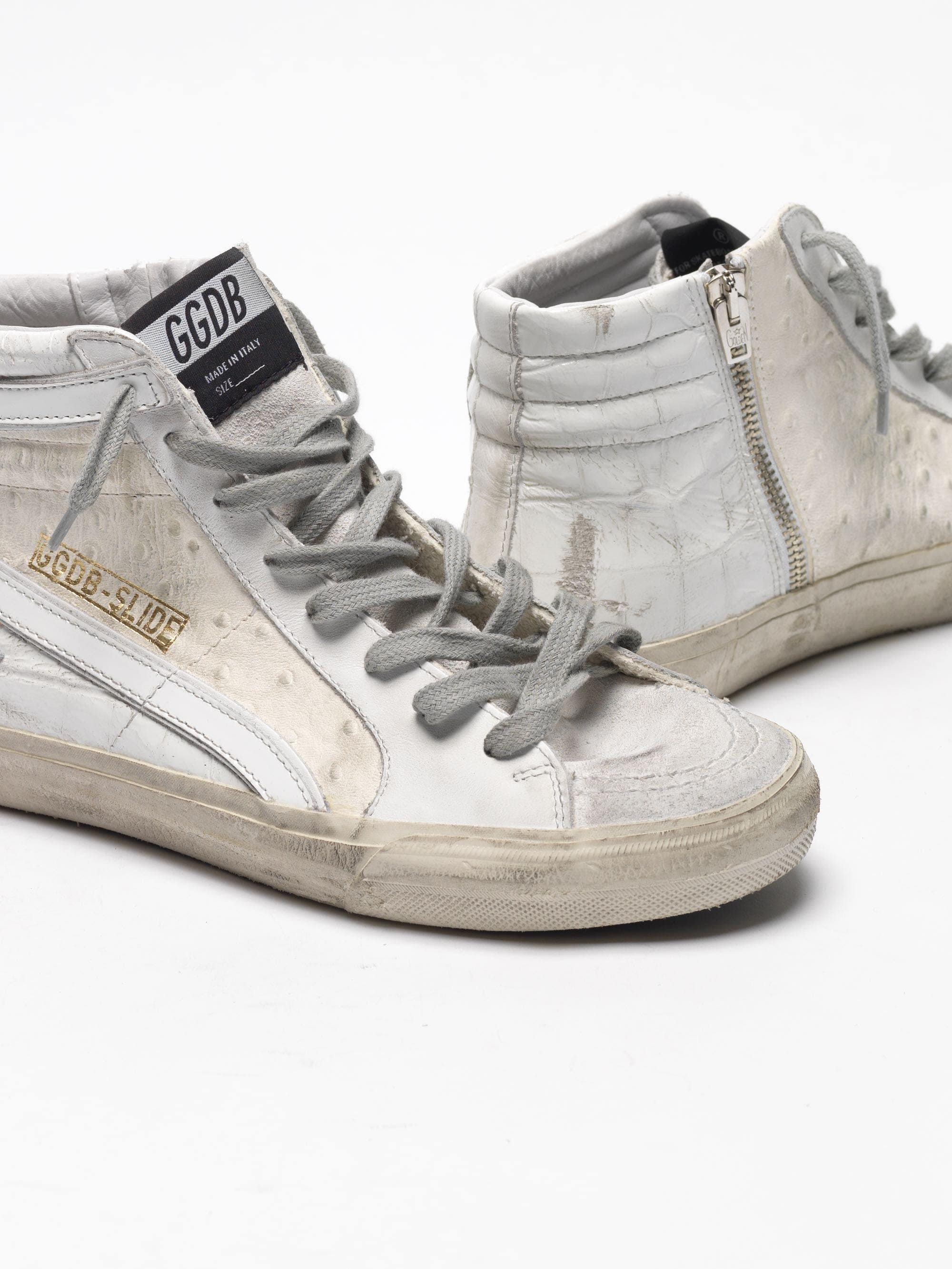 Women | White Patchwork Shades Slide Sneakers - Image 7