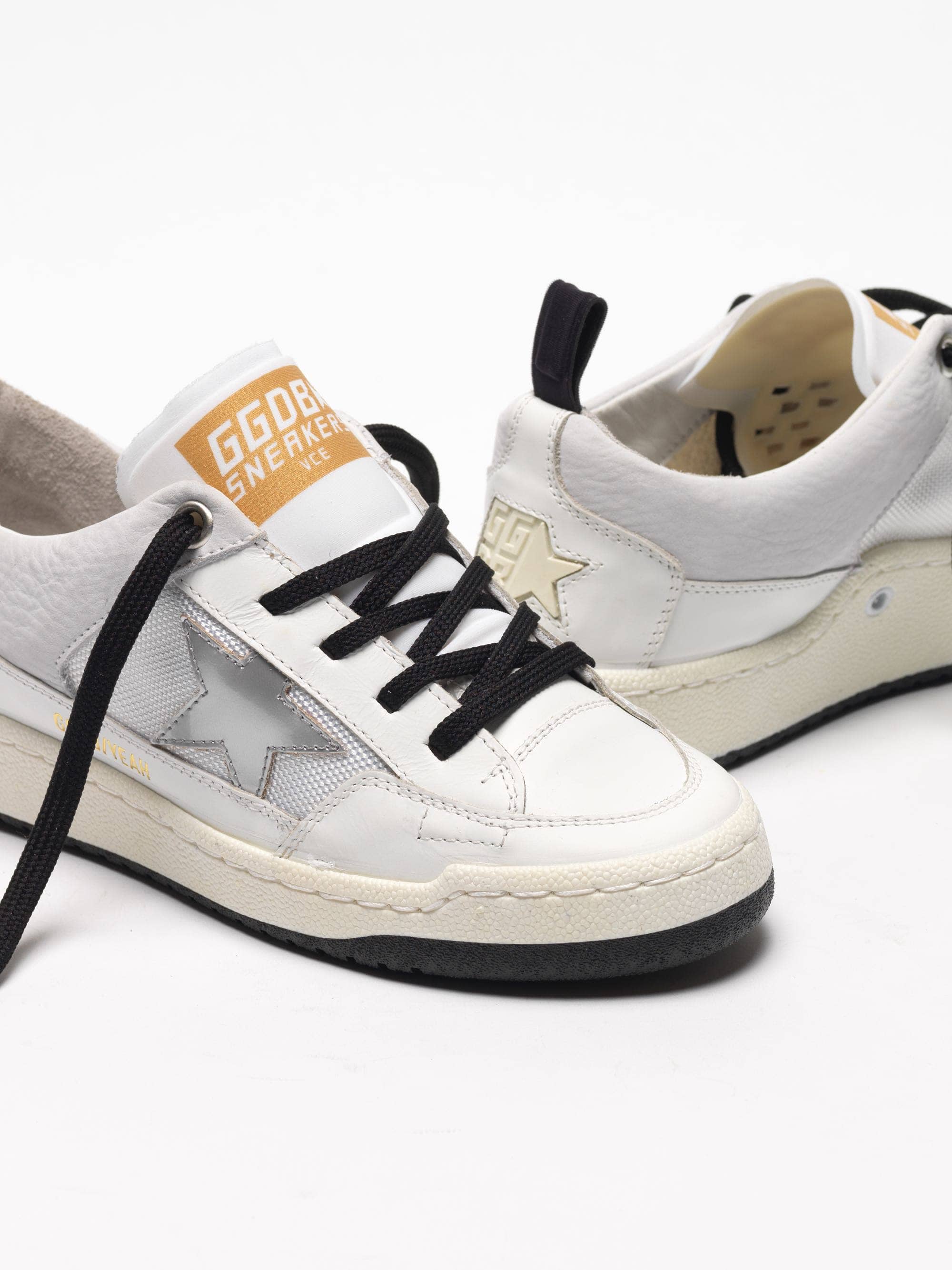 Women | White Yeah! Sneakers with Silver Star - Image 4