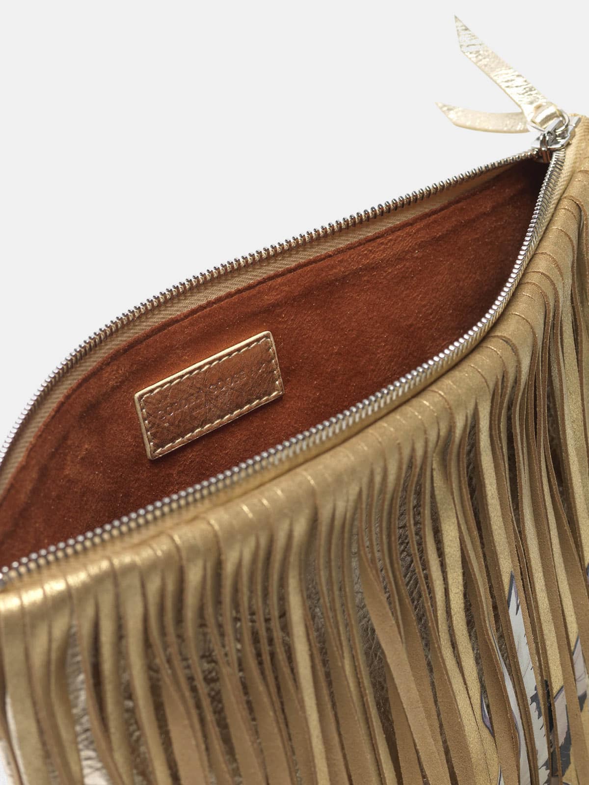Women | Xl Toast Bag Leather with Suede Fringe - Image 3