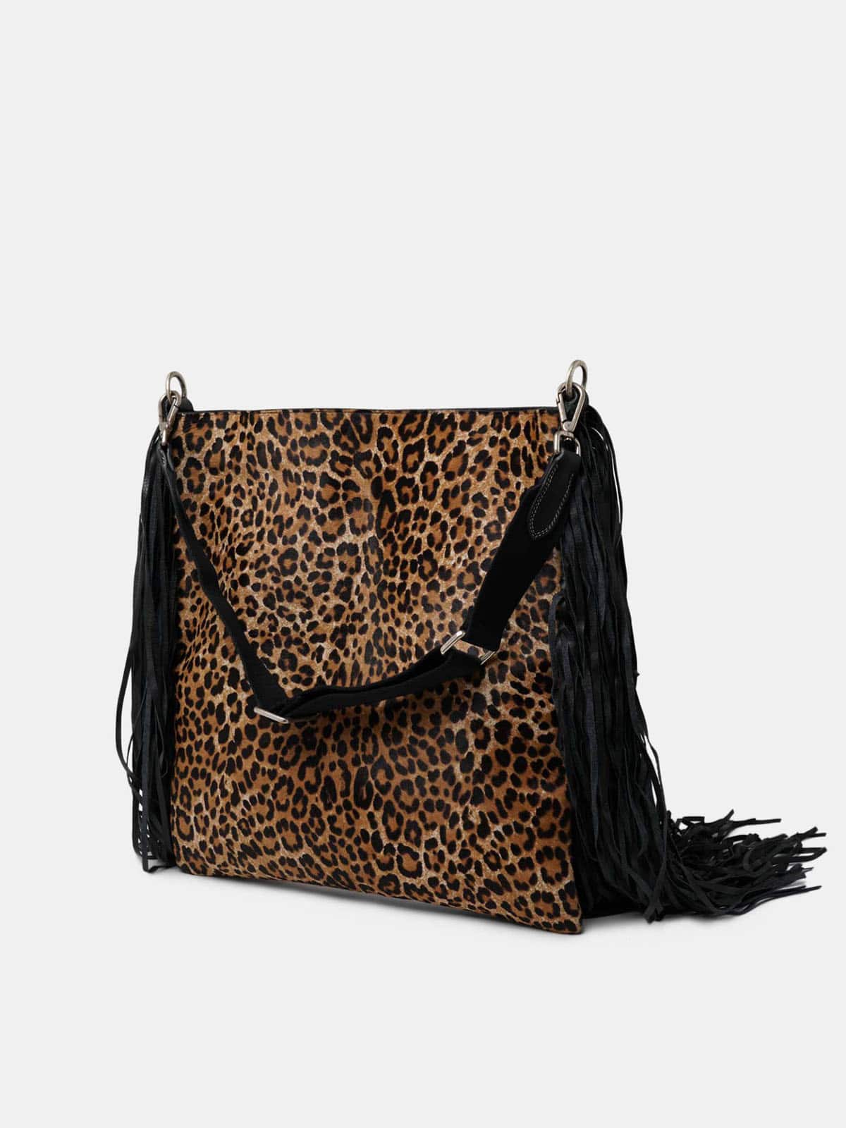 Women | Xl Toast Clutch Bag Leather with Suede Fringes - Image 2