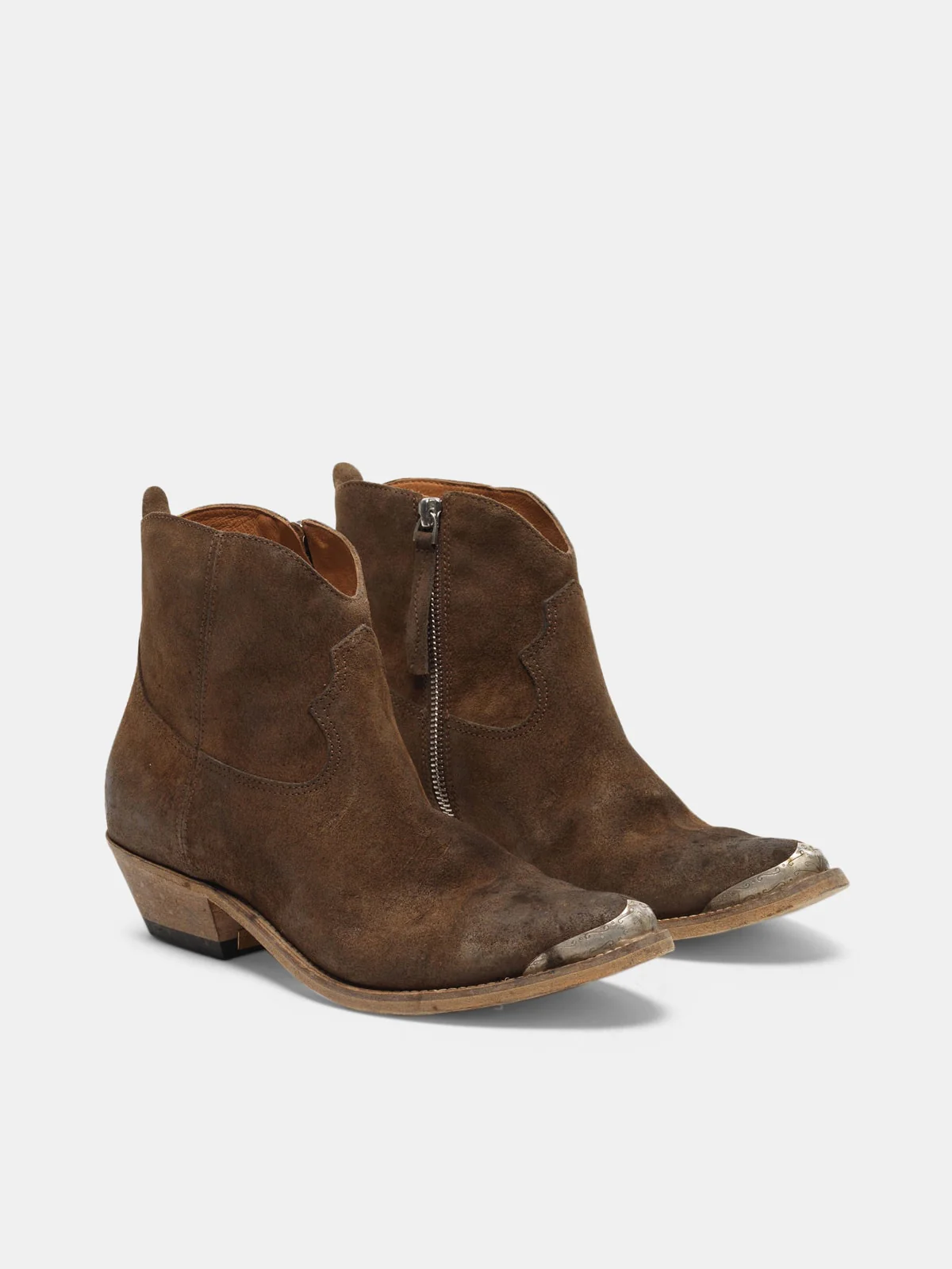 Women | Young Ankle Boots Coffee Suede - Image 6
