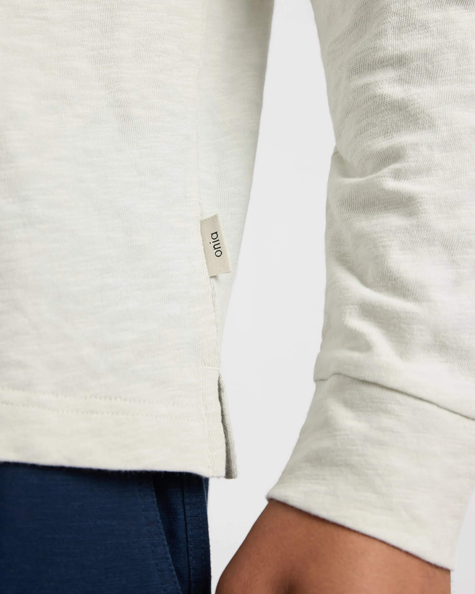 Mens | Heavyweight Slub Henley | Bone - Image 4