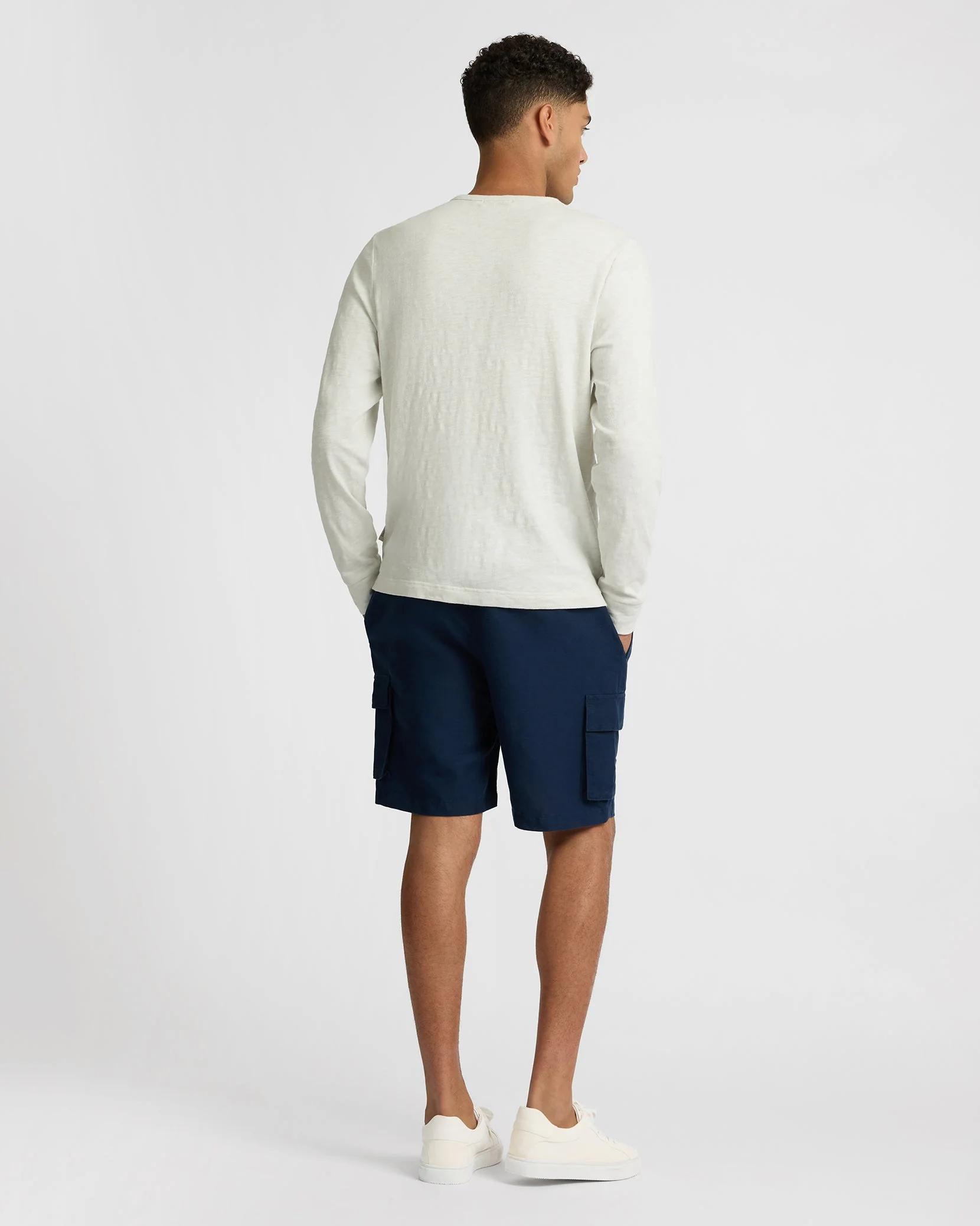 Mens | Heavyweight Slub Henley | Bone - Image 6