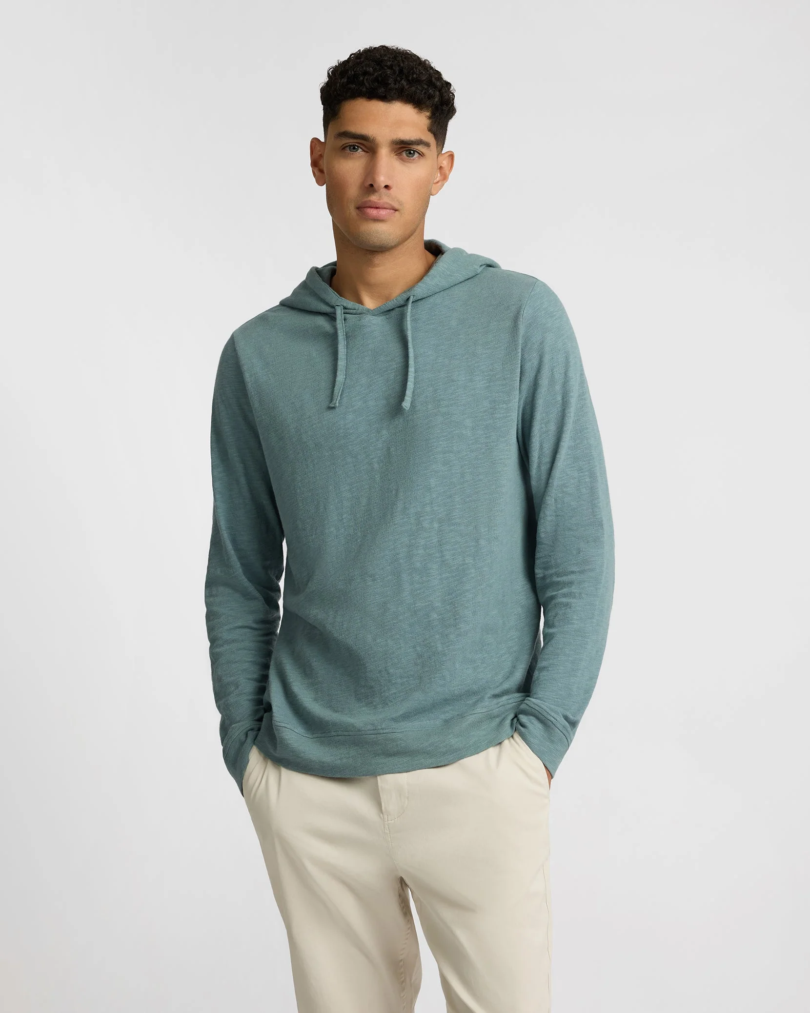 Mens | Heavyweight Slub Hoodie | Fern - Image 2