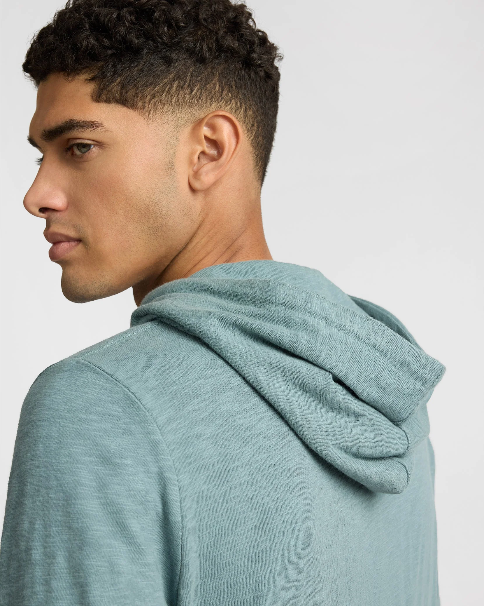 Mens | Heavyweight Slub Hoodie | Fern - Image 5