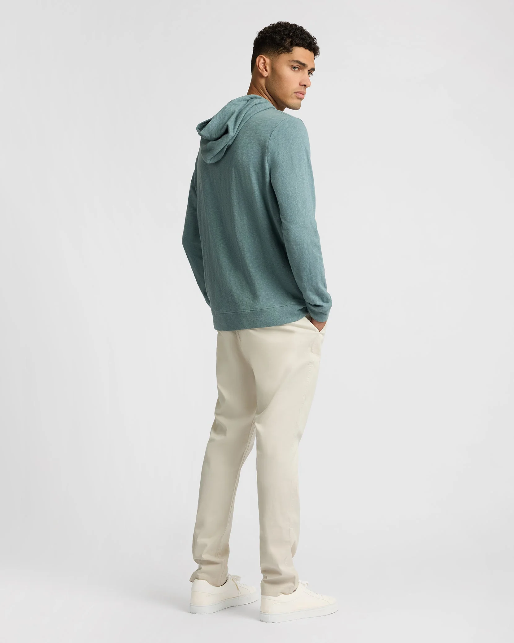 Mens | Heavyweight Slub Hoodie | Fern - Image 7