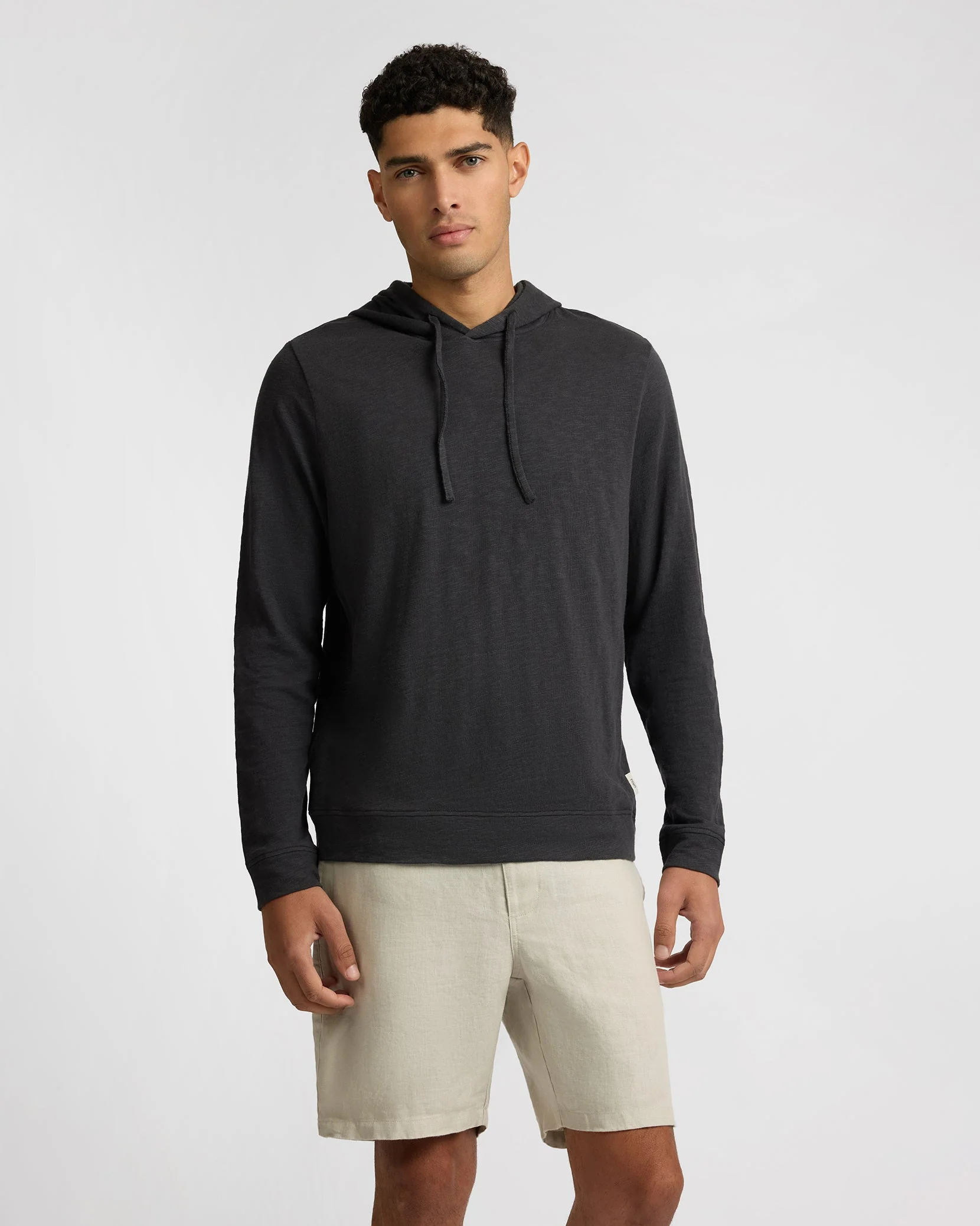 Mens | Heavyweight Slub Hoodie | Noir - Image 2