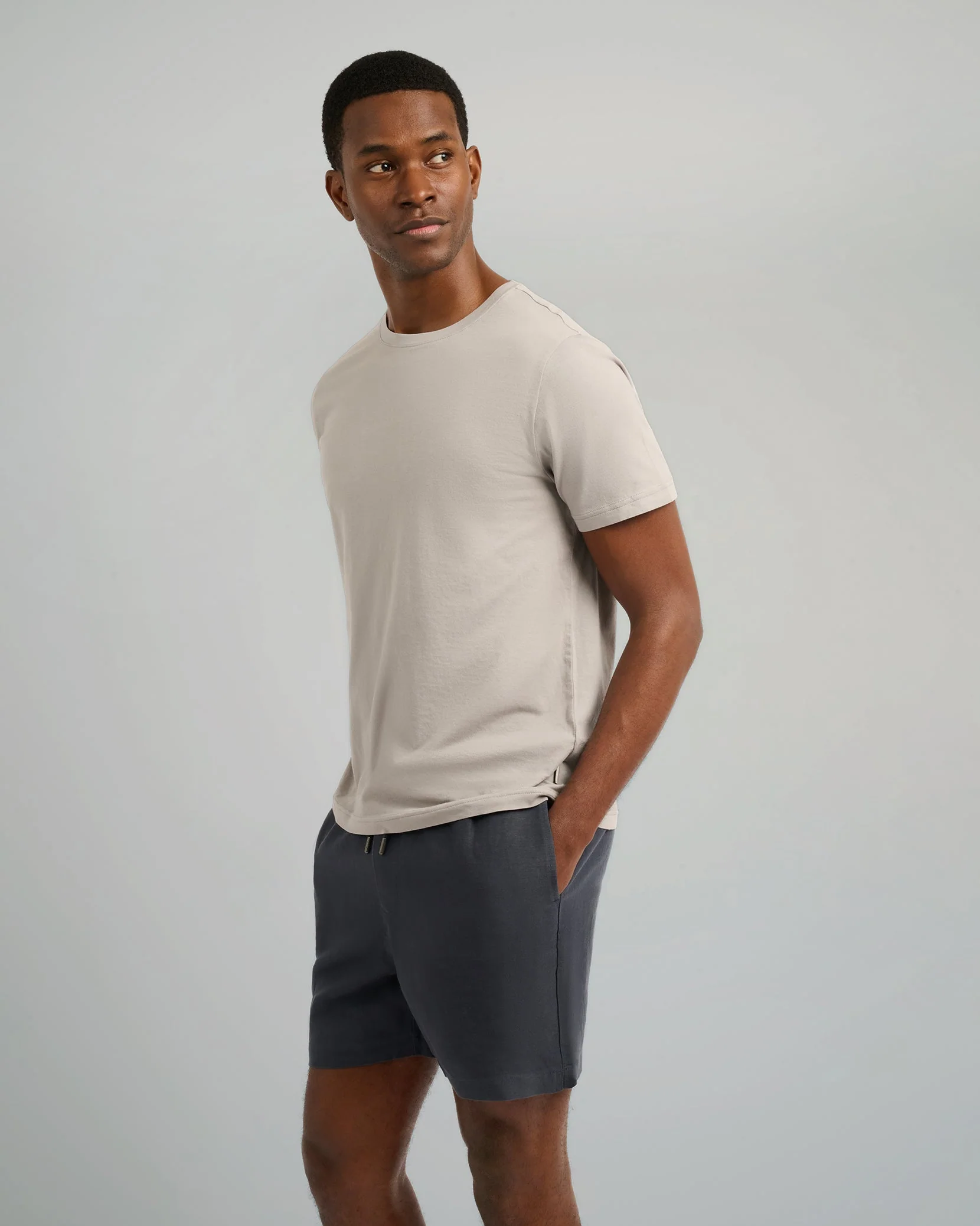 Mens | Joey Crewneck Tee | Ash - Image 2