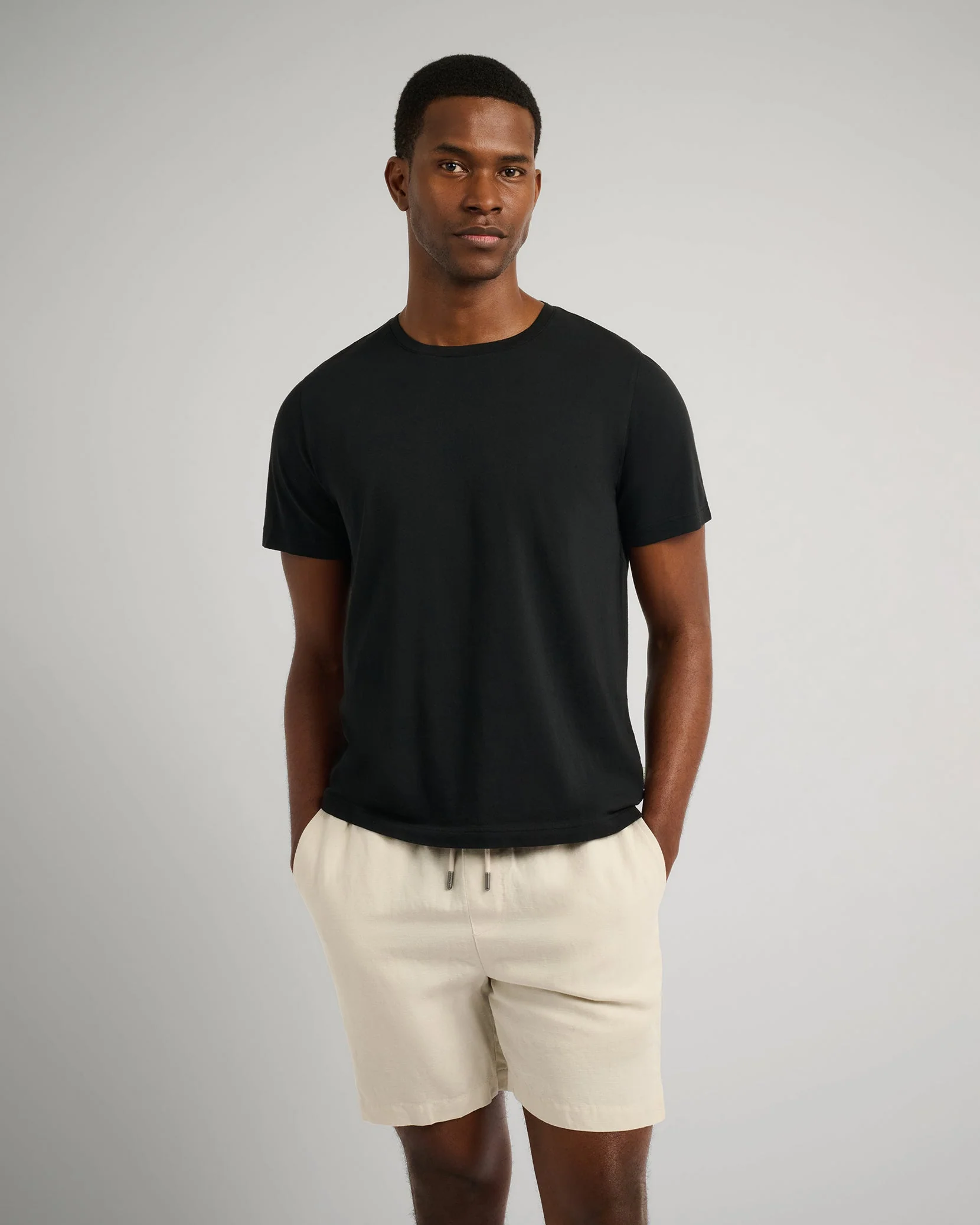 Mens | Joey Crewneck Tee | Black - Image 2