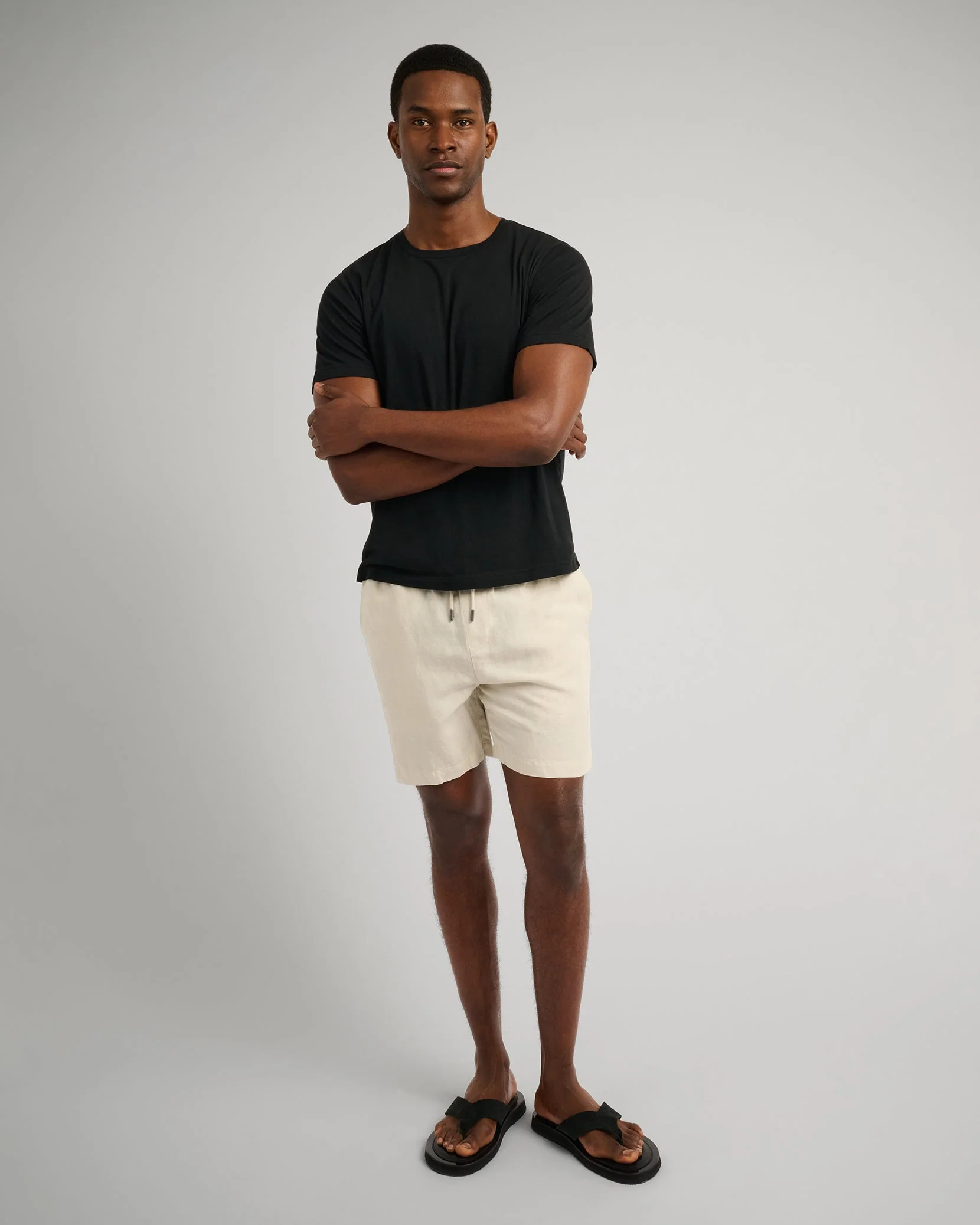 Mens | Joey Crewneck Tee | Black - Image 4