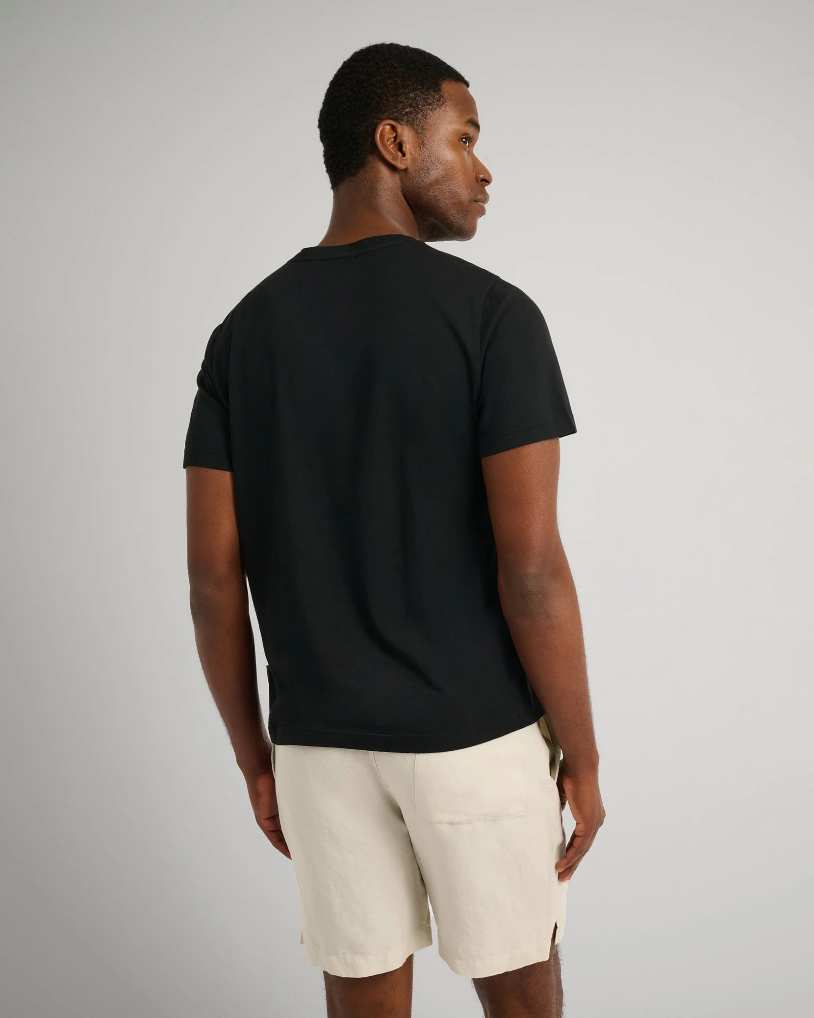 Mens | Joey Crewneck Tee | Black - Image 5