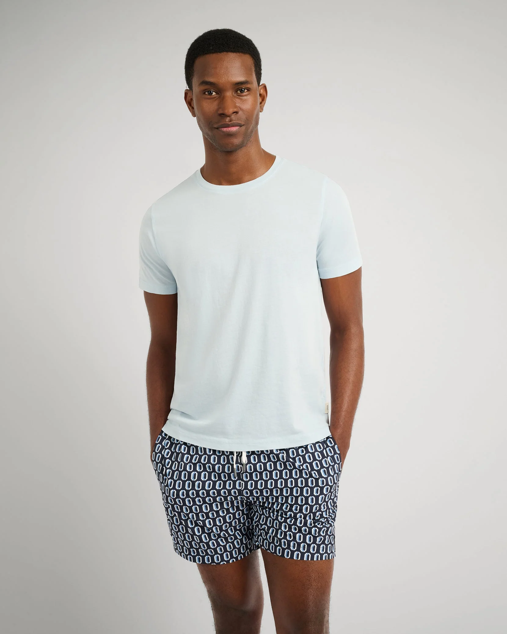 Mens | Joey Crewneck Tee | Soft Sky - Image 2