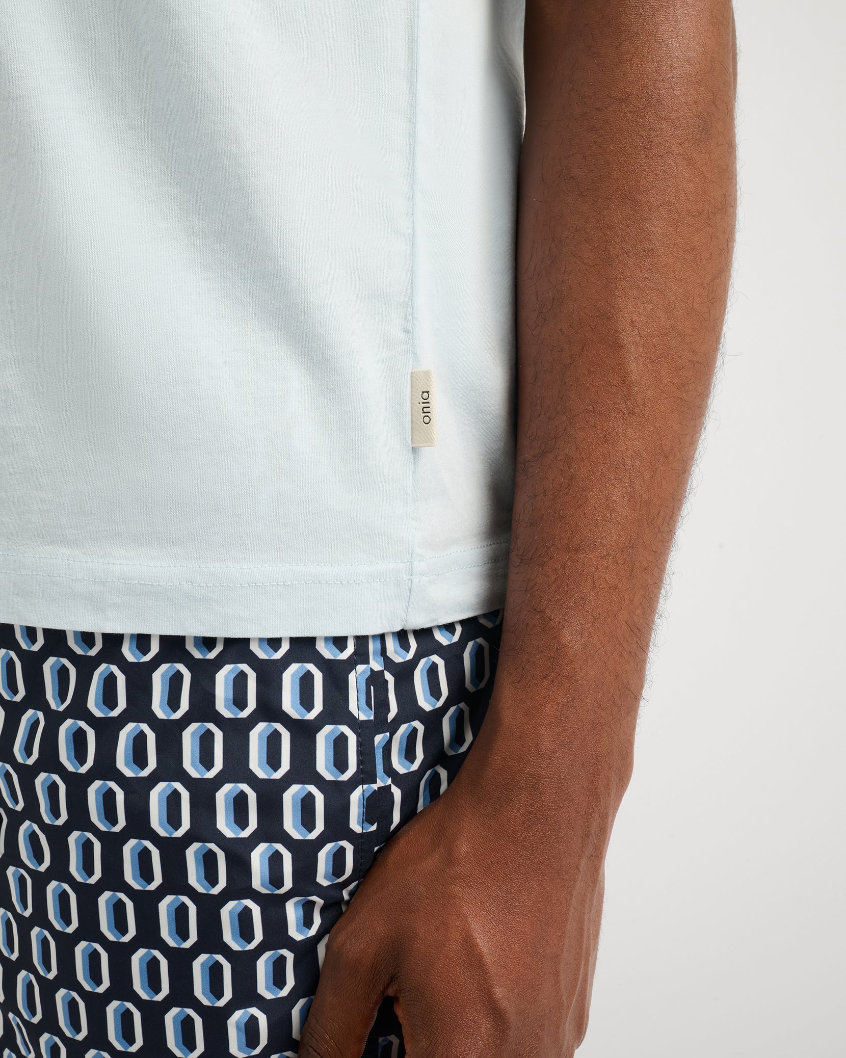 Mens | Joey Crewneck Tee | Soft Sky - Image 3