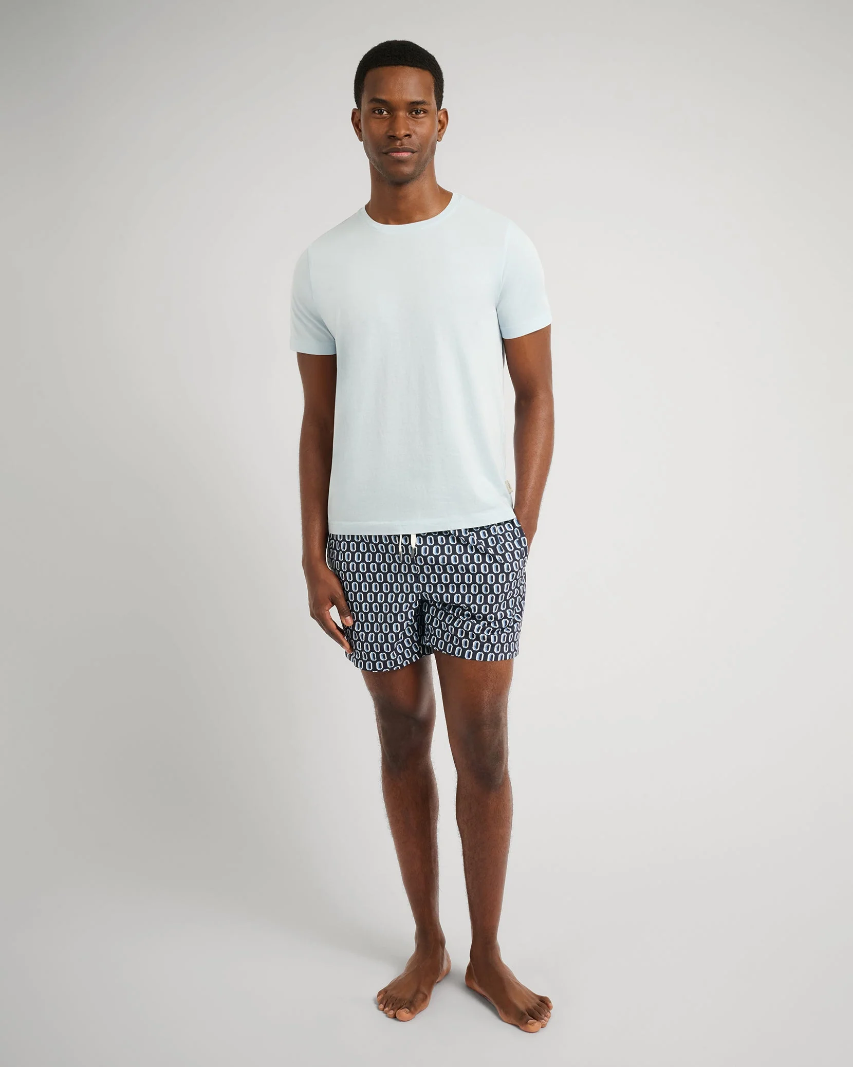 Mens | Joey Crewneck Tee | Soft Sky - Image 4