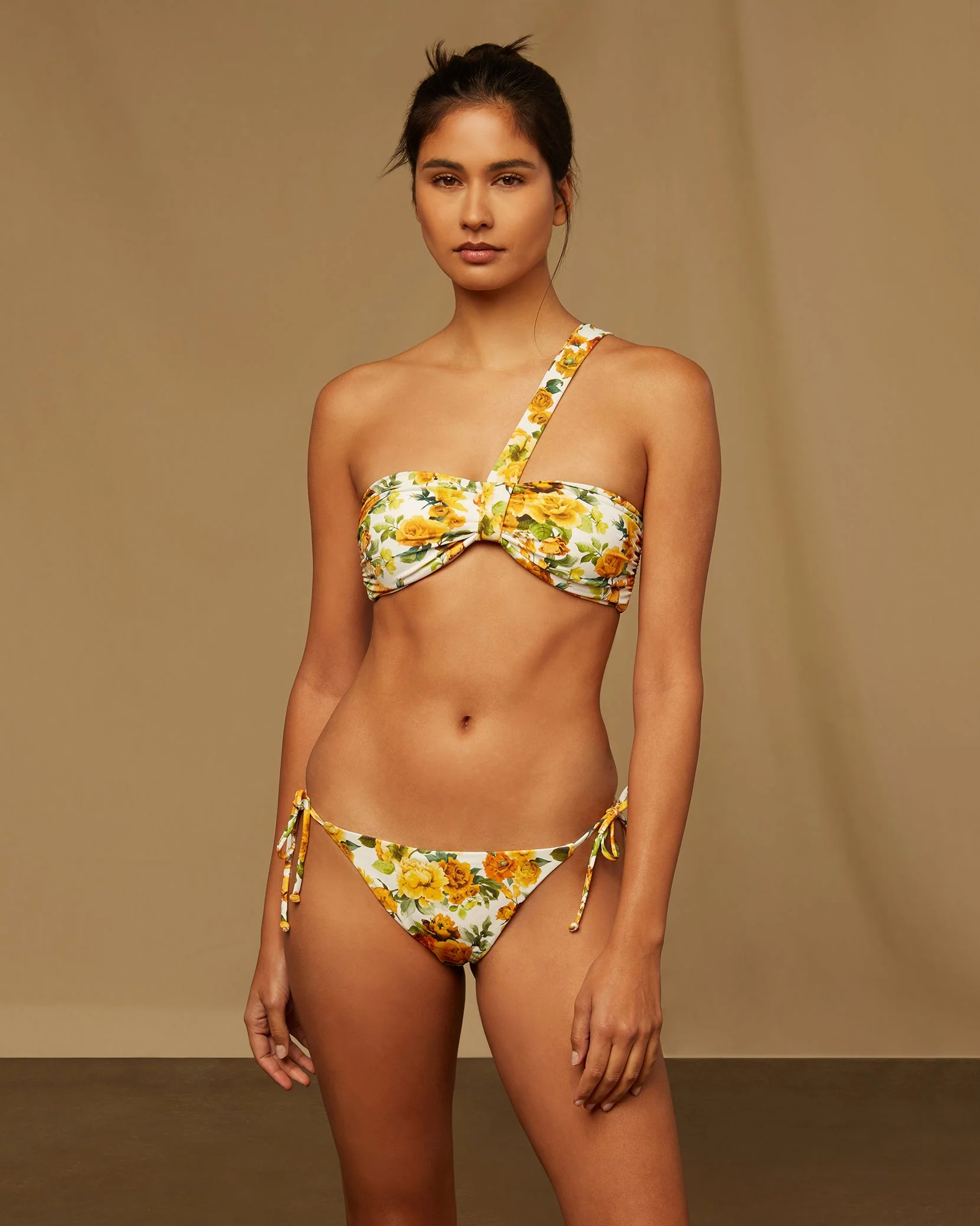 Womens | Kate Bikini Bottom | White Multi - Image 3