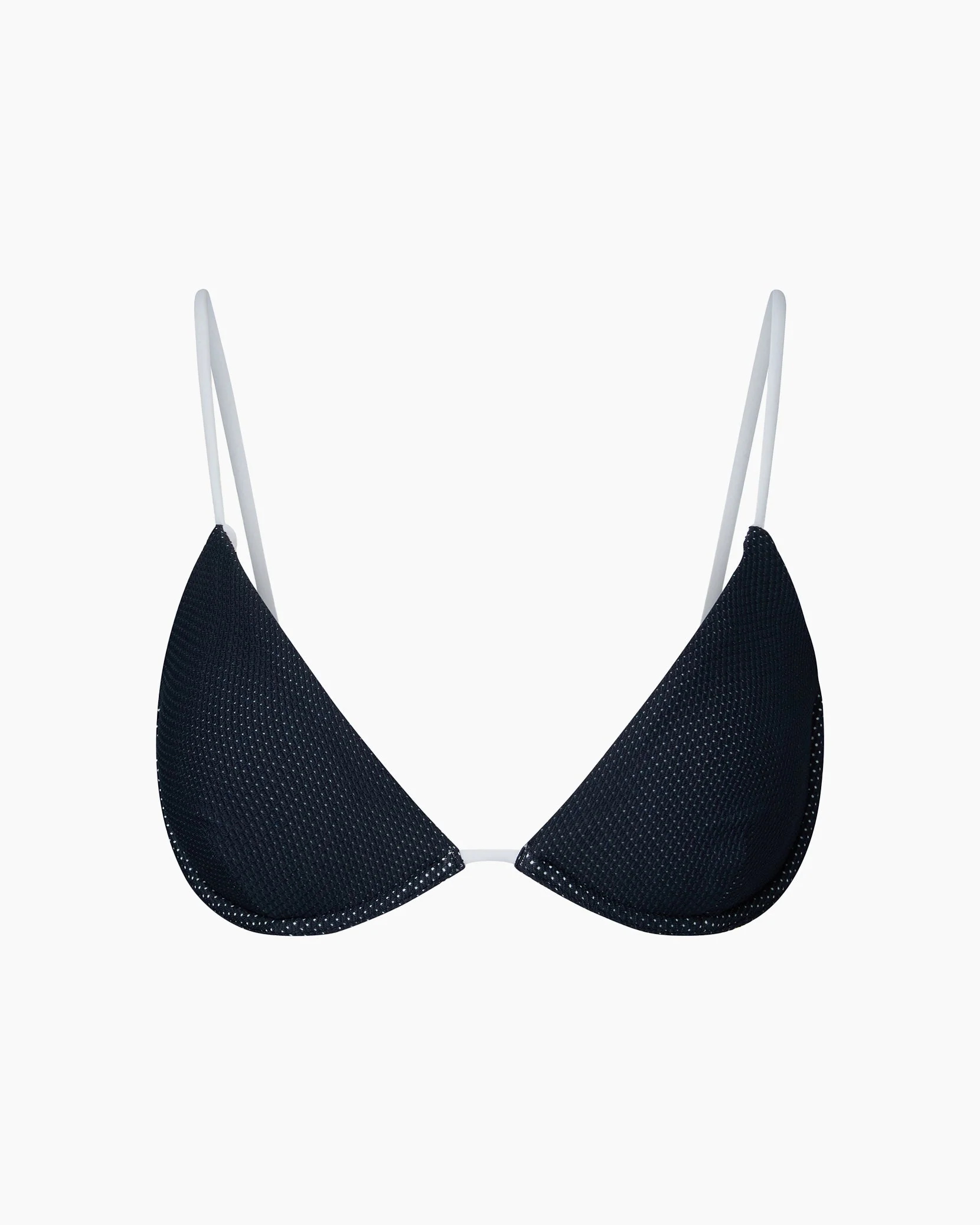 Womens | Liana Bikini Top | Crochet Mesh Deep Navy - Image 2