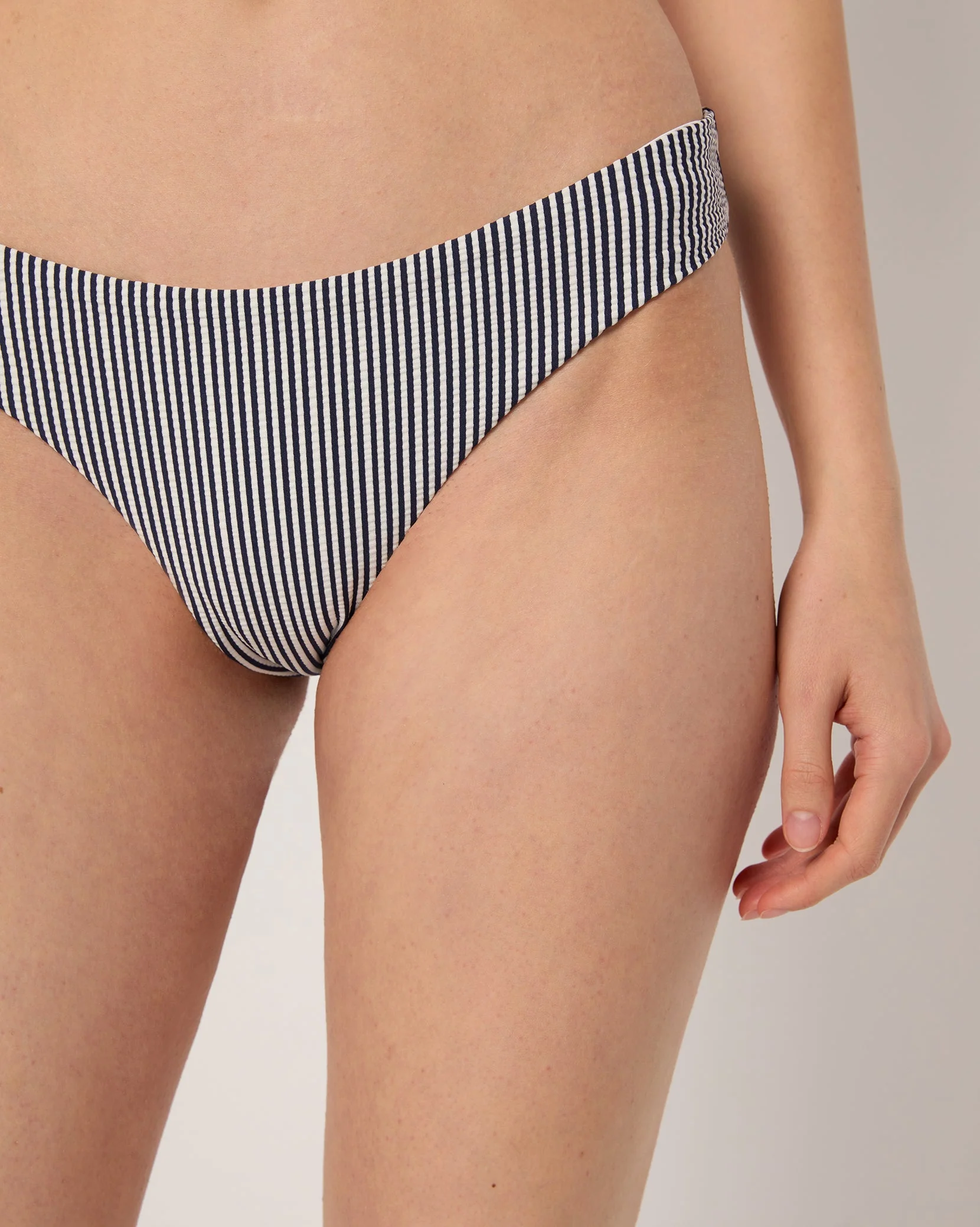 Womens | Lily Bikini Bottom | Deep Navy/White - Image 4