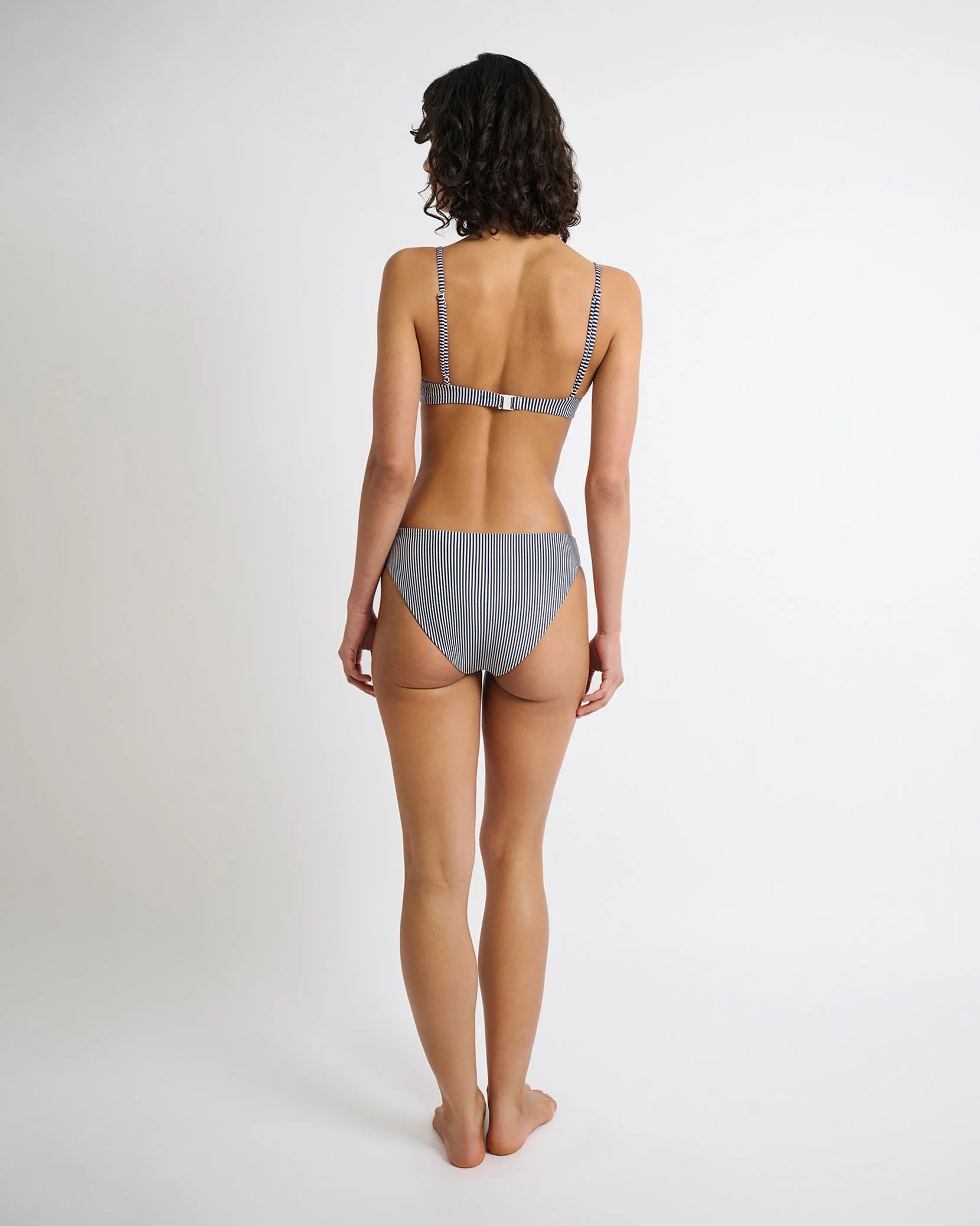 Womens | Lily Bikini Bottom | Deep Navy/White - Image 5