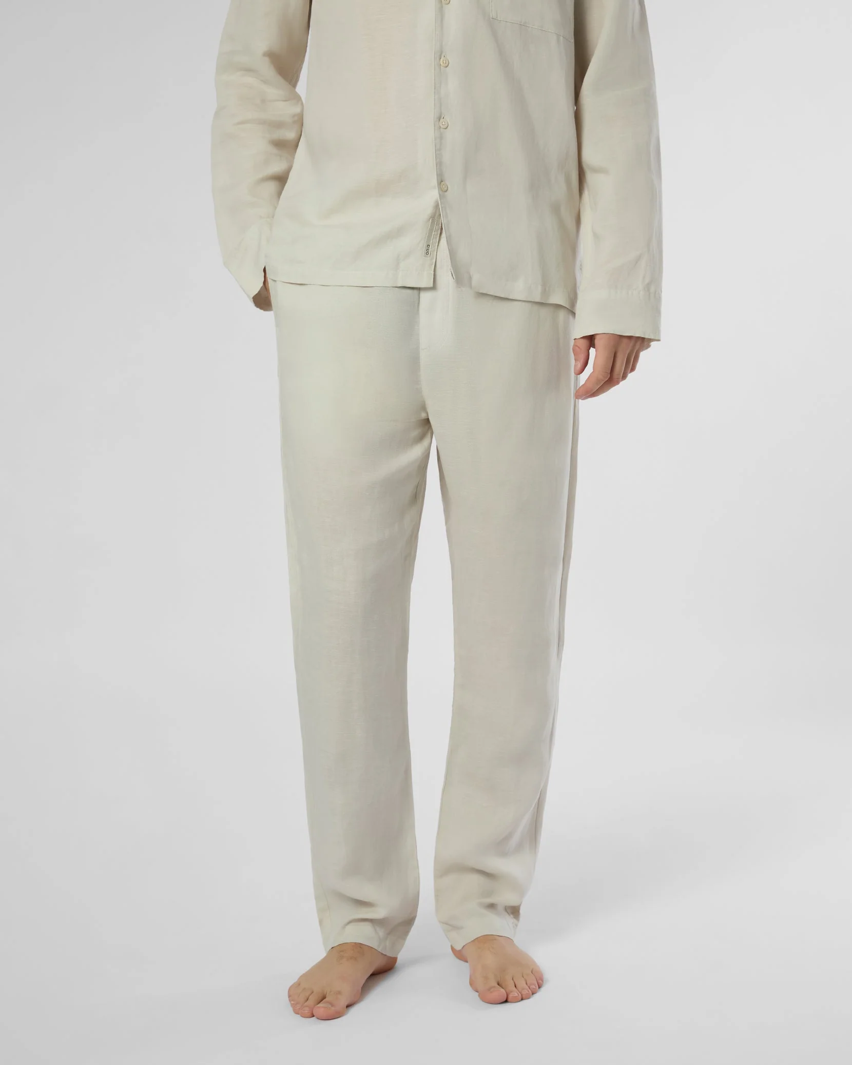 Mens | Linen Home Pant | Stone - Image 2