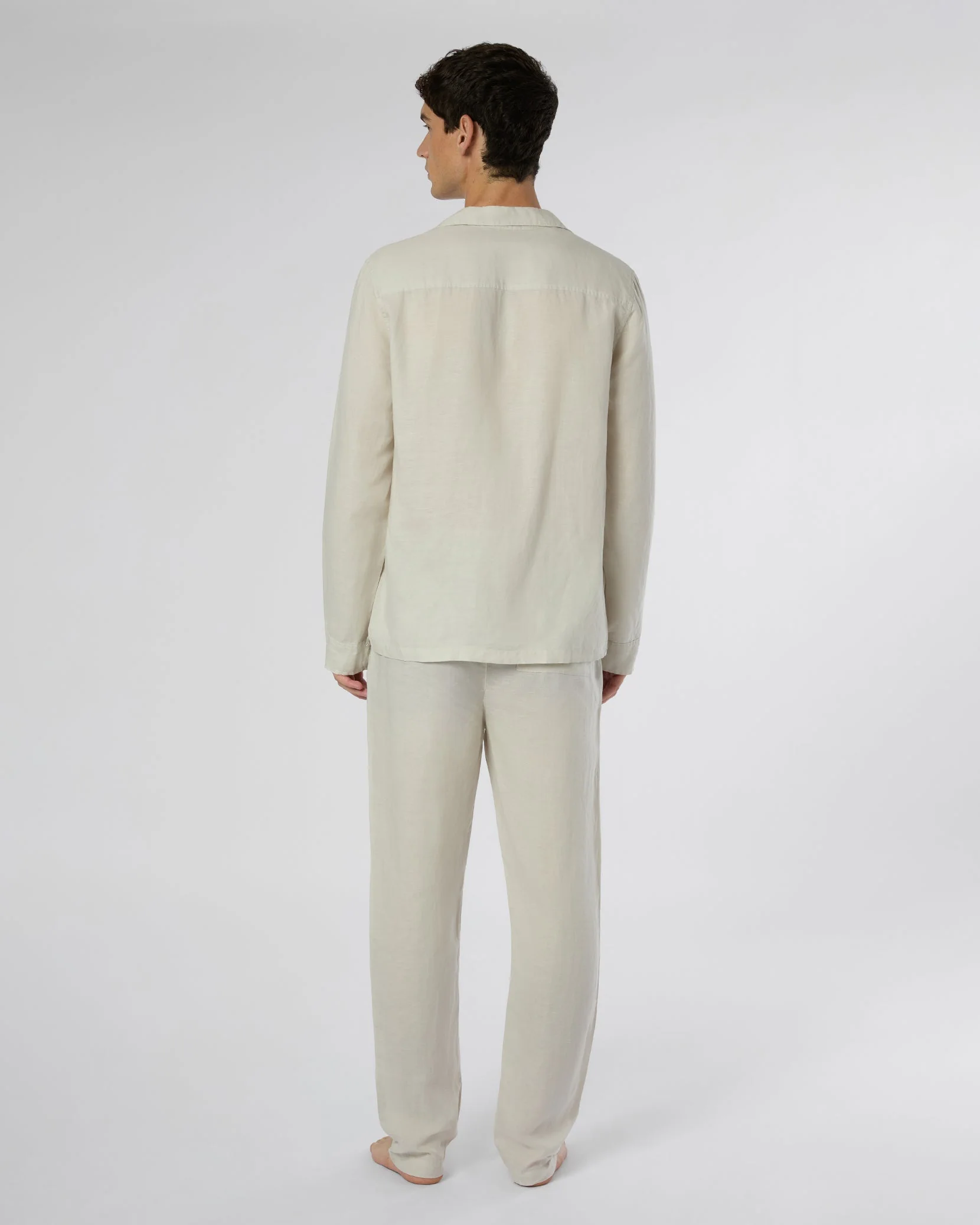 Mens | Linen Home Pant | Stone - Image 5