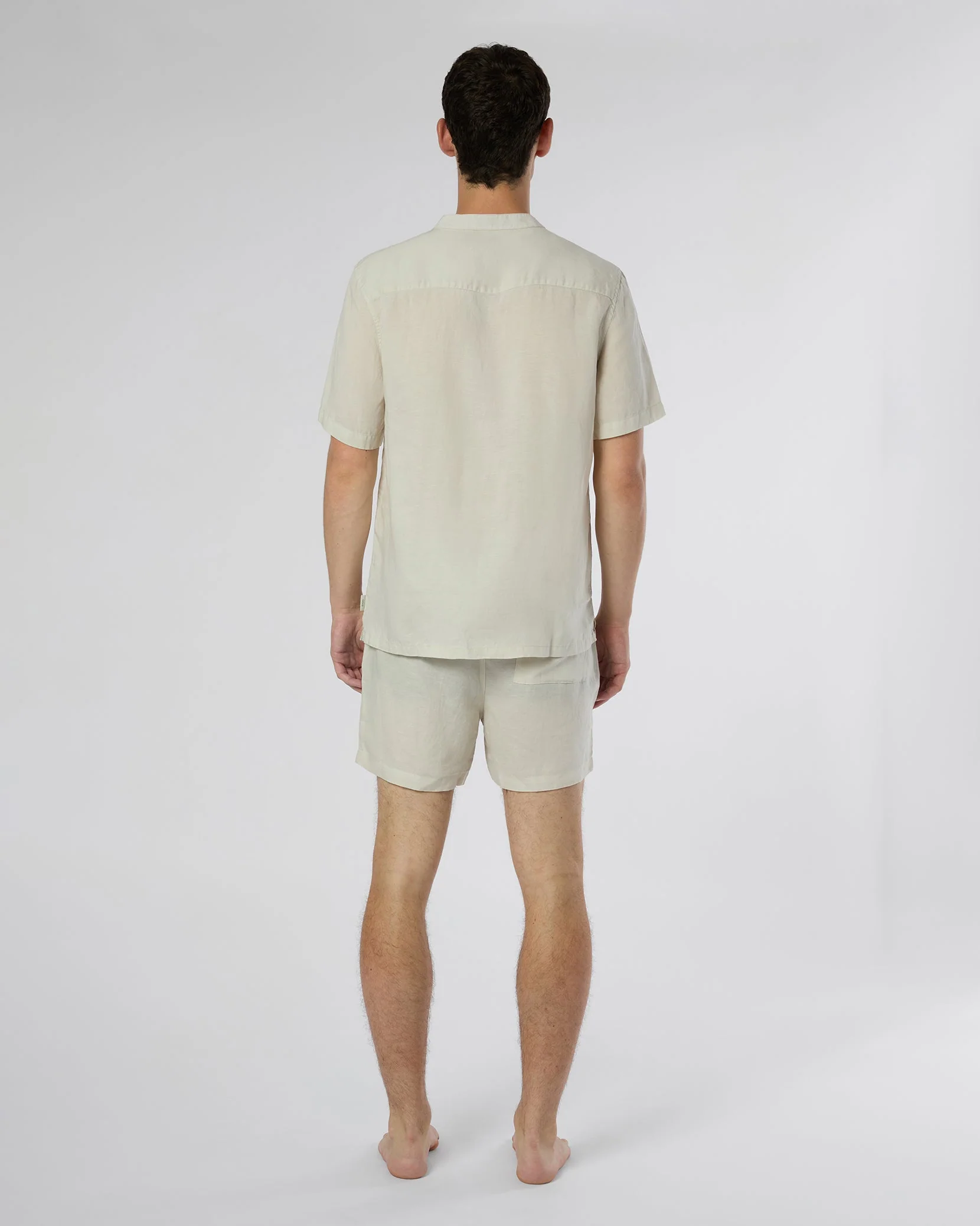 Mens | Linen Home Short | Stone - Image 7