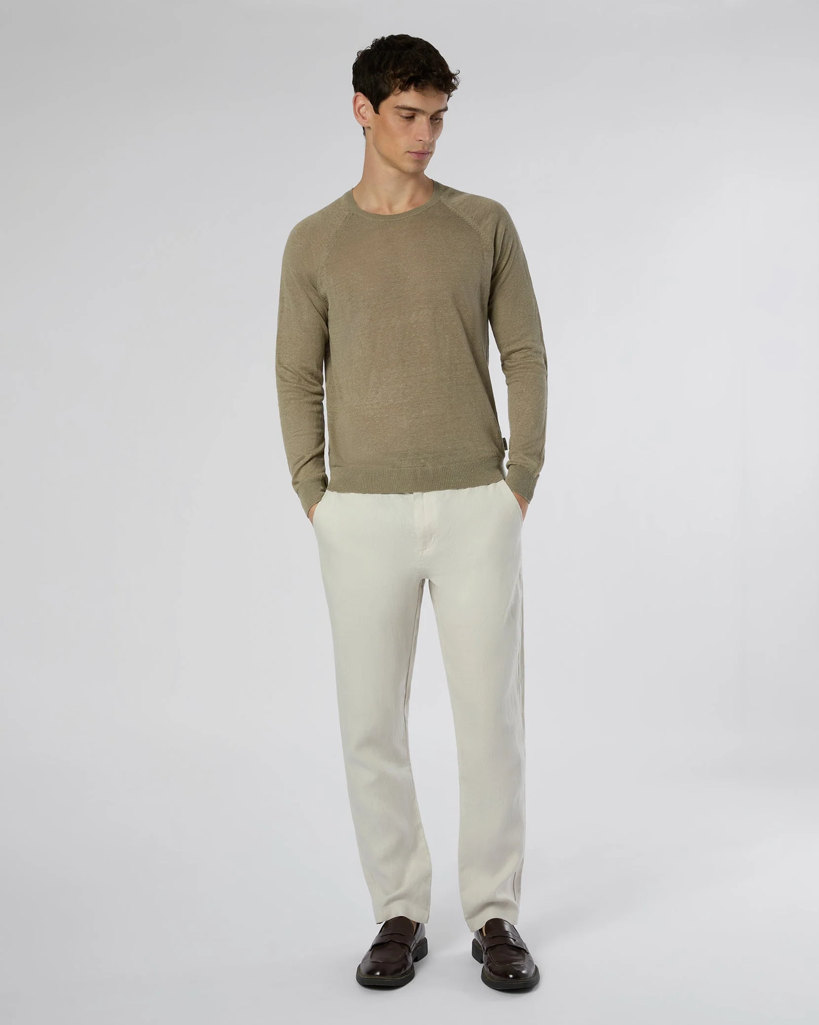 Mens | Linen Trouser | Stone - Image 3