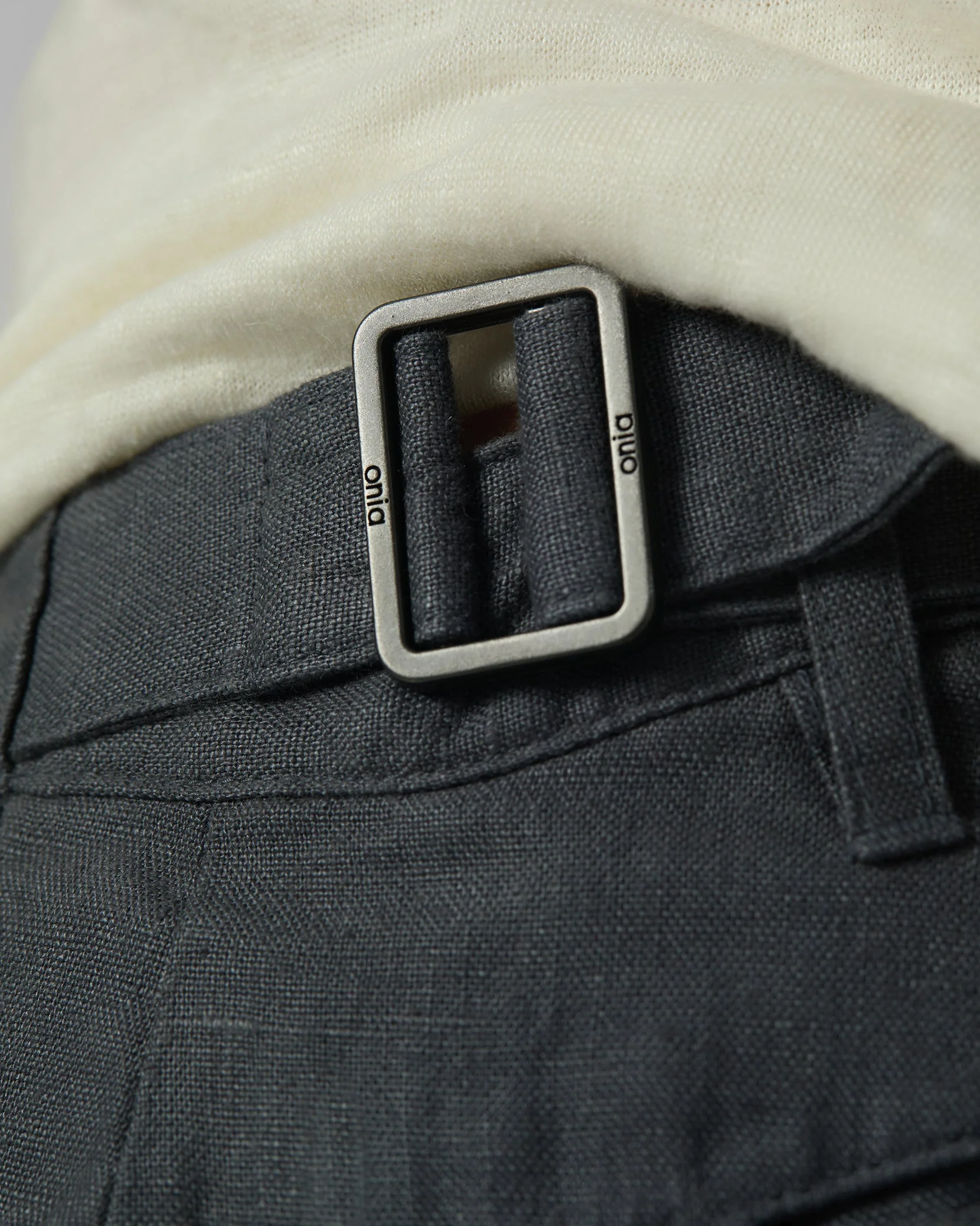 Mens | Linen Trouser | Gunmetal - Image 5