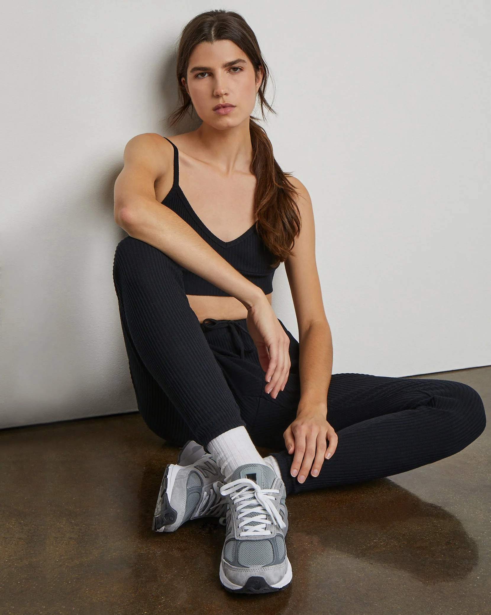 Womens | Lounge Rib Bra | Marine - Image 12