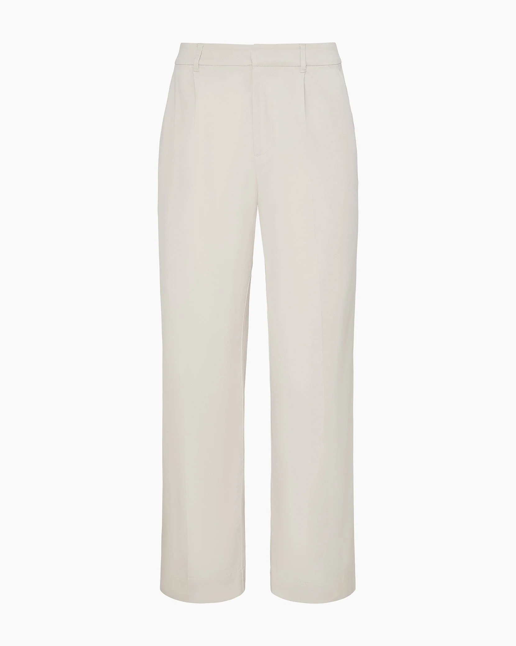 Womens | Lyocell Pleated Trouser | Stone - Image 2