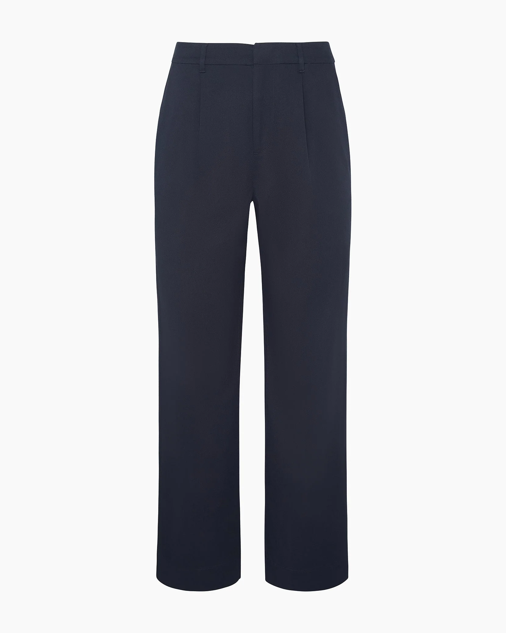 Womens | Lyocell Pleated Trouser | Noir Navy - Image 2