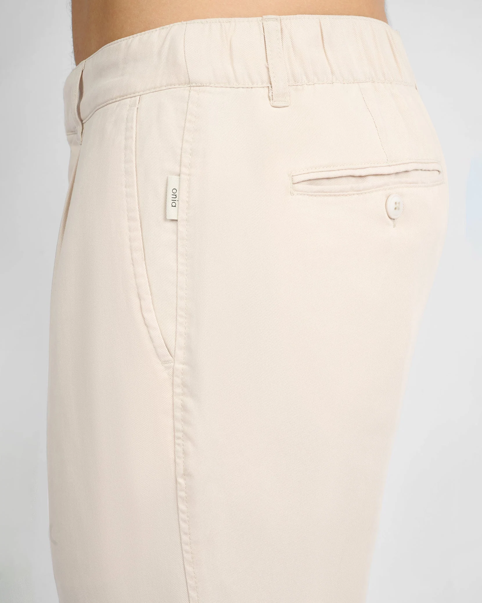Mens | Lyocell Tapered Trouser | Stone - Image 5