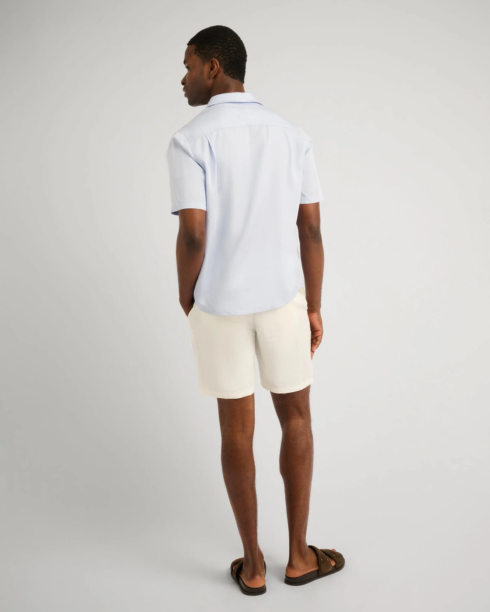 Mens | Lyocell Vacation Shirt | Soft Sky - Image 4