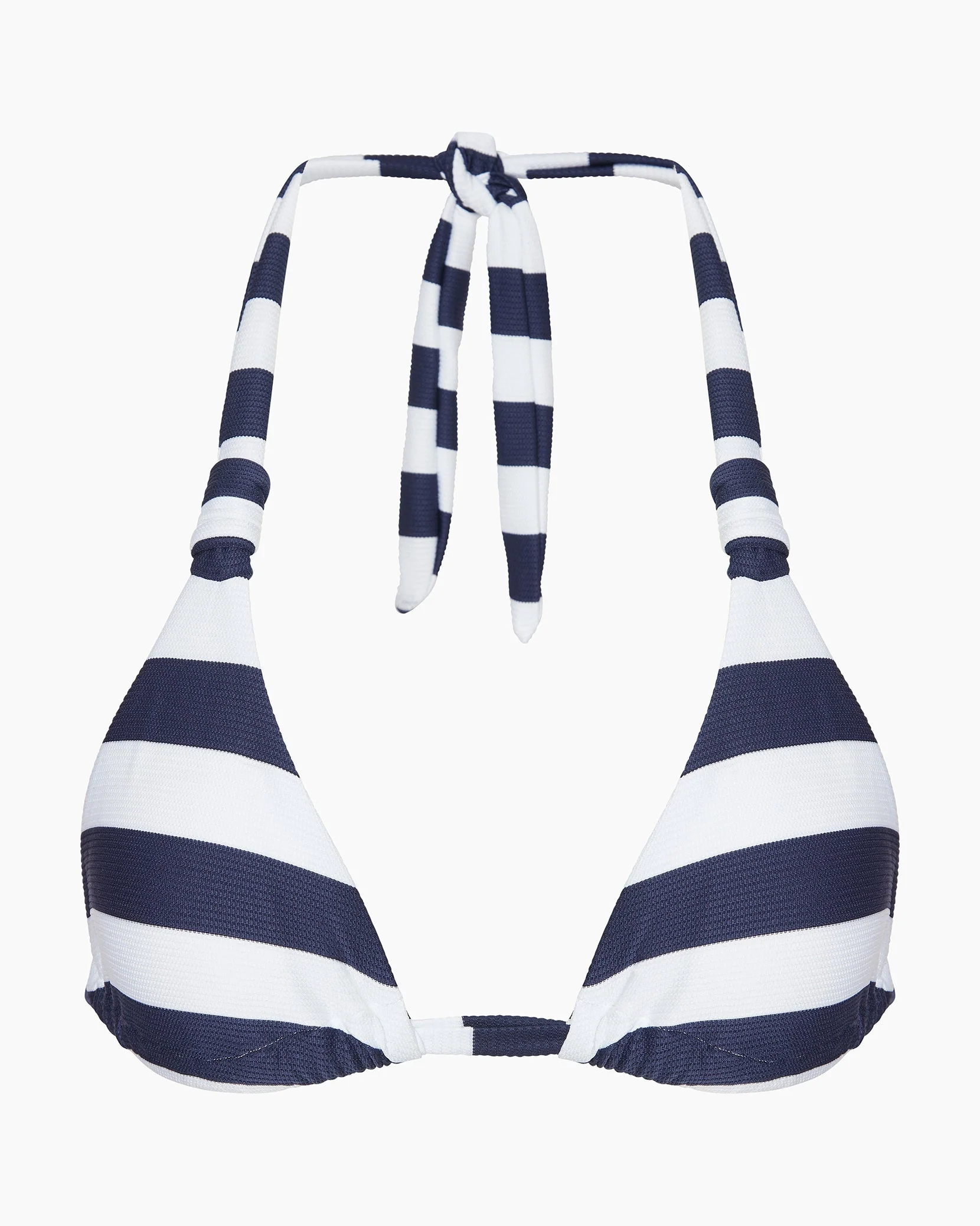 Womens | Mara Bikini Top | Deep Navy/White - Image 2