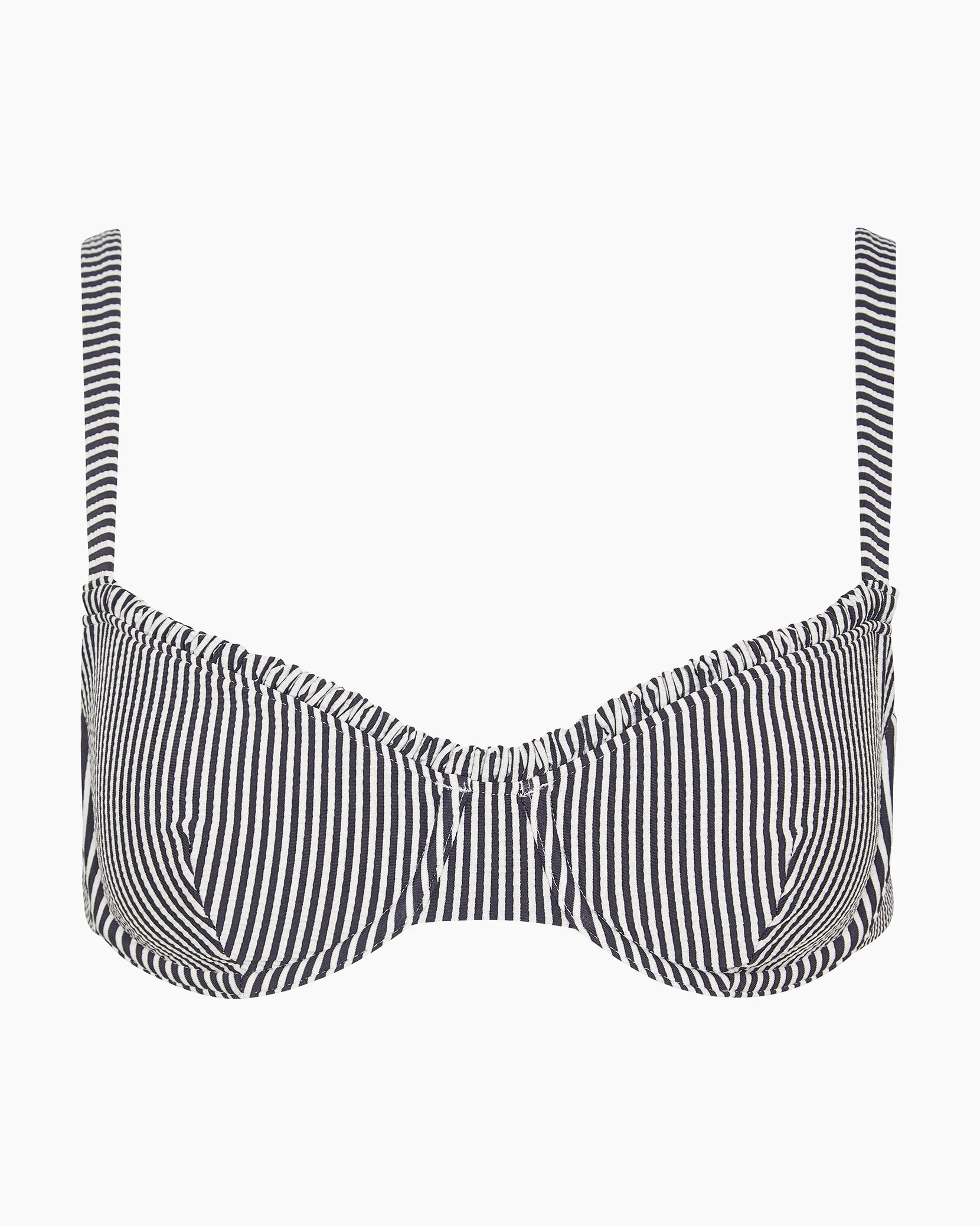 Womens | Marilyn Bikini Top | Noir Navy/White - Image 3