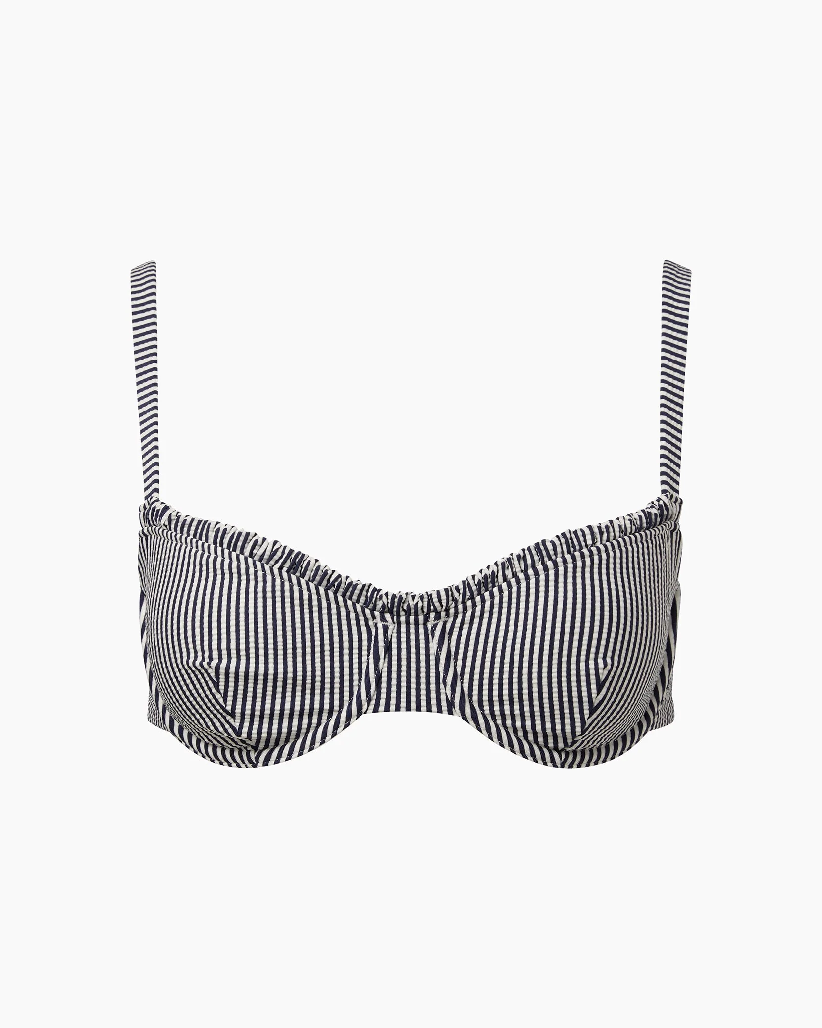 Womens | Marilyn Bikini Top | Deep Navy/White - Image 2