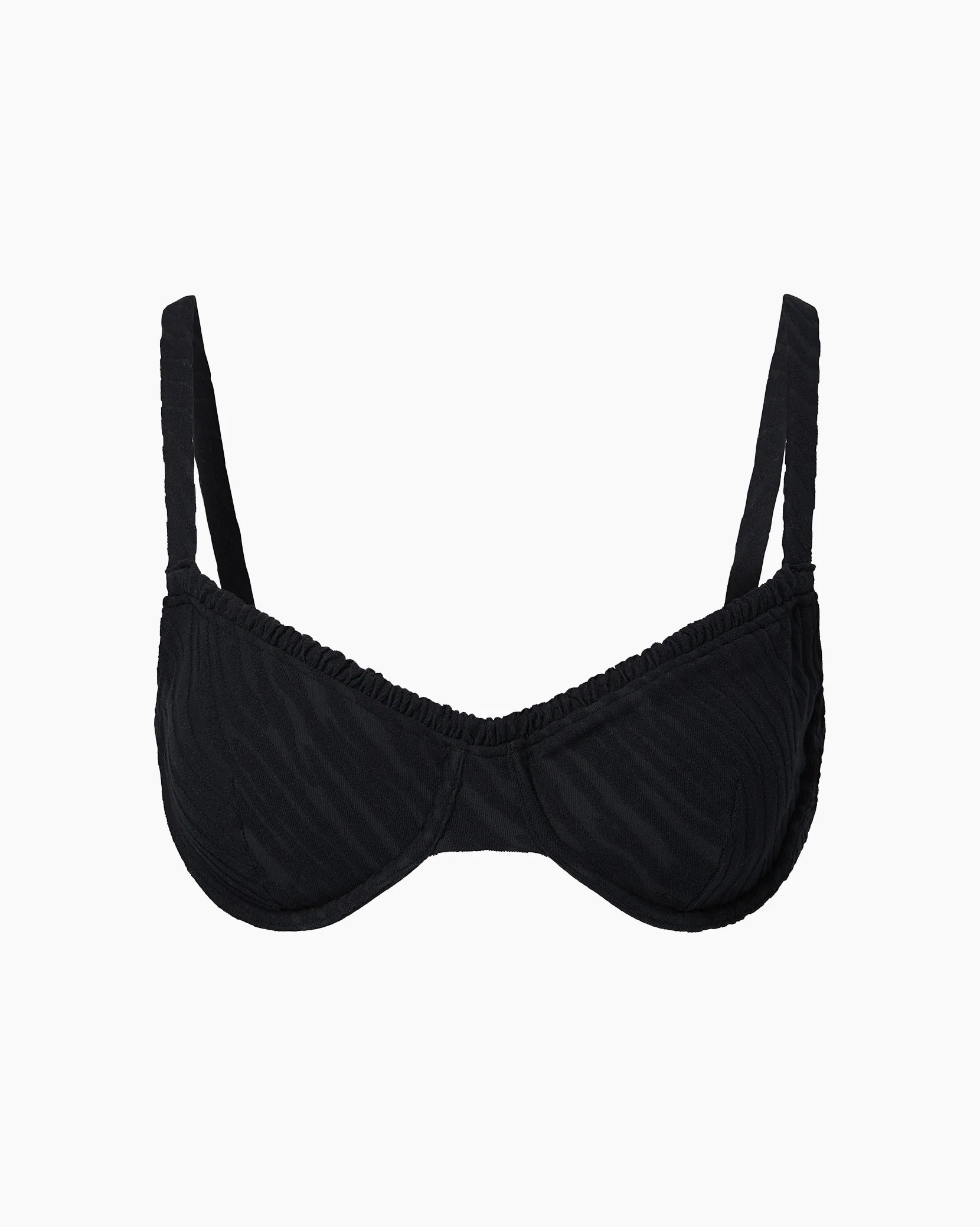 Womens | Marilyn Bikini Top | Black - Image 2