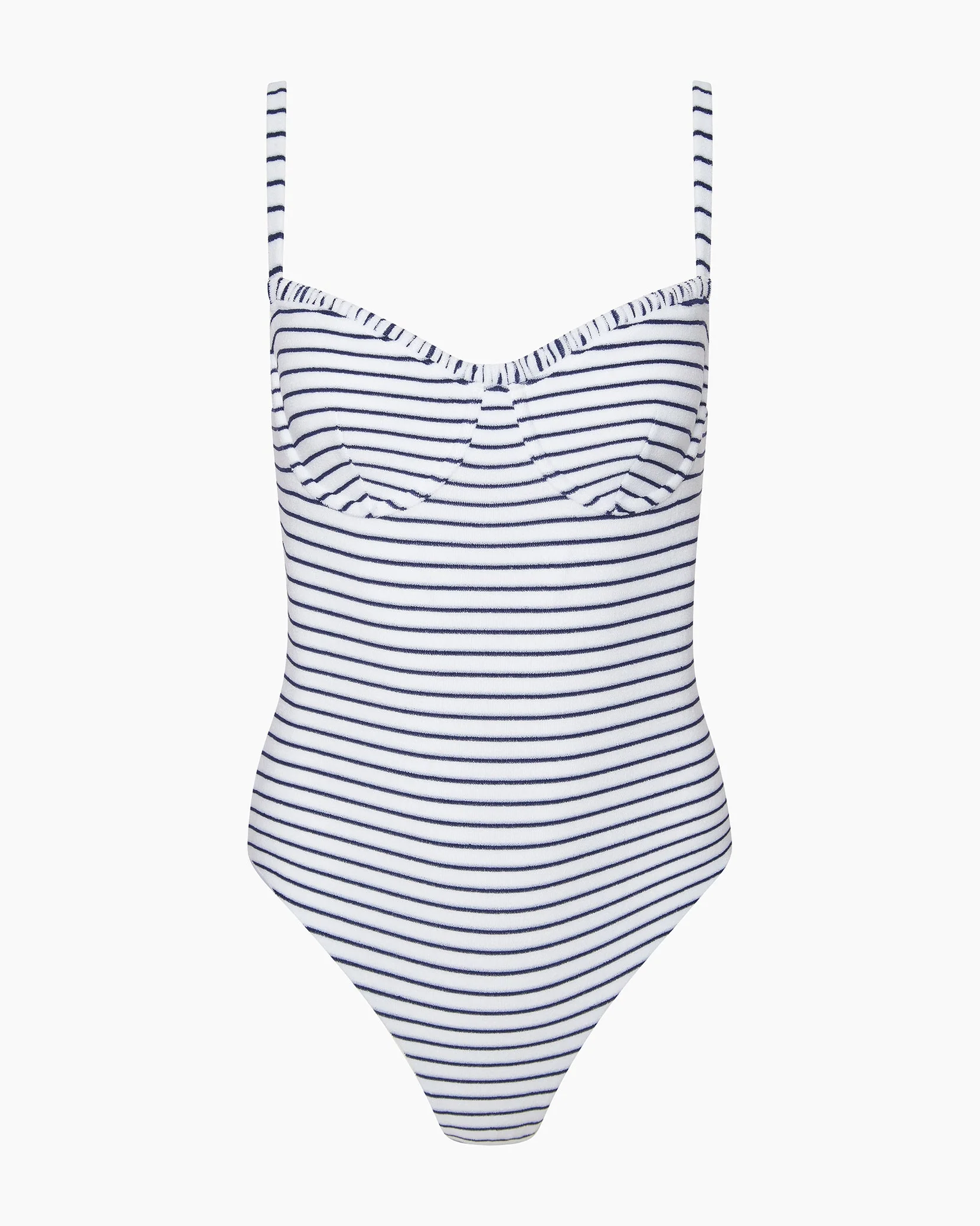 Womens | Marilyn One Piece | White/Deep Navy - Image 2