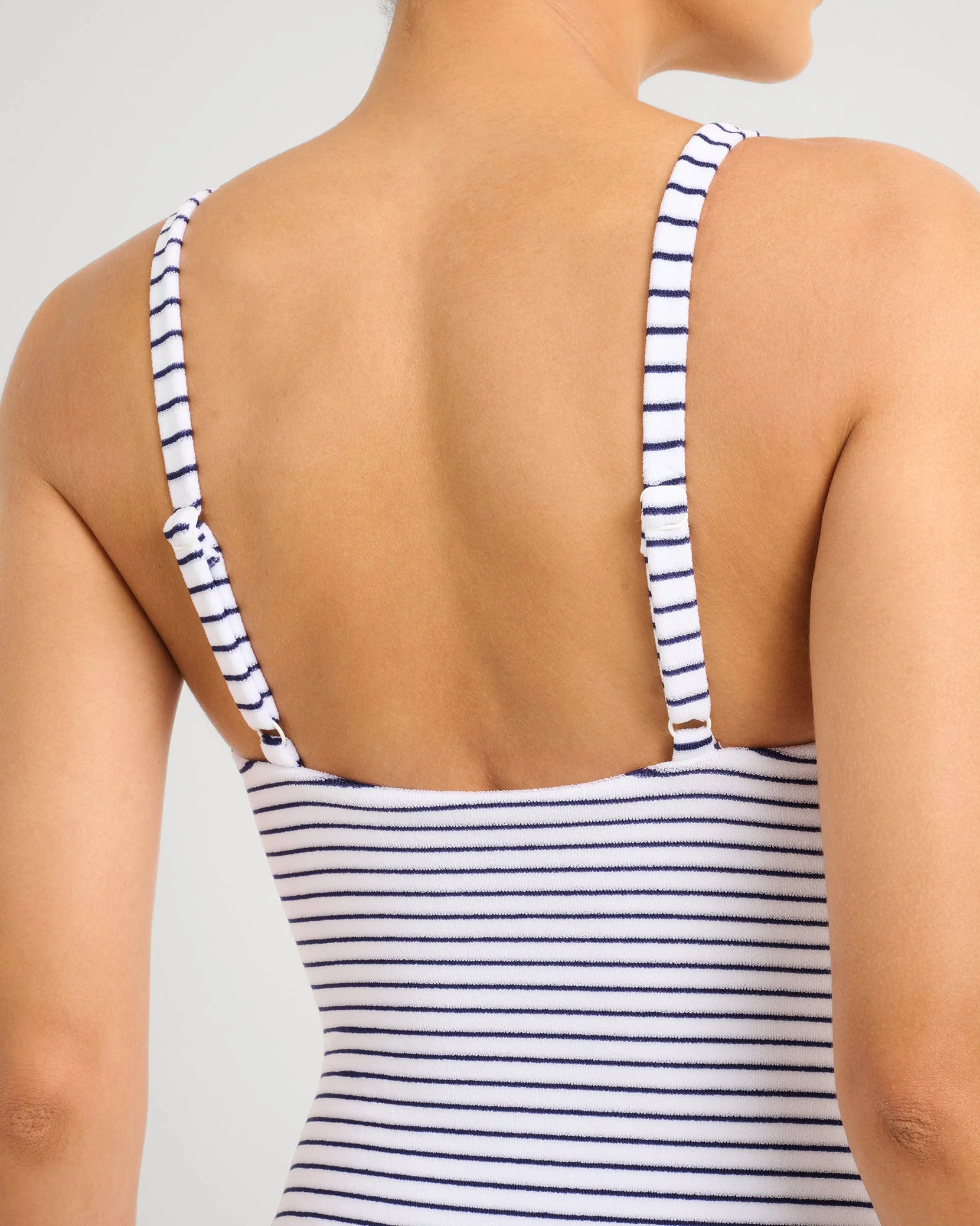 Womens | Marilyn One Piece | White/Deep Navy - Image 5
