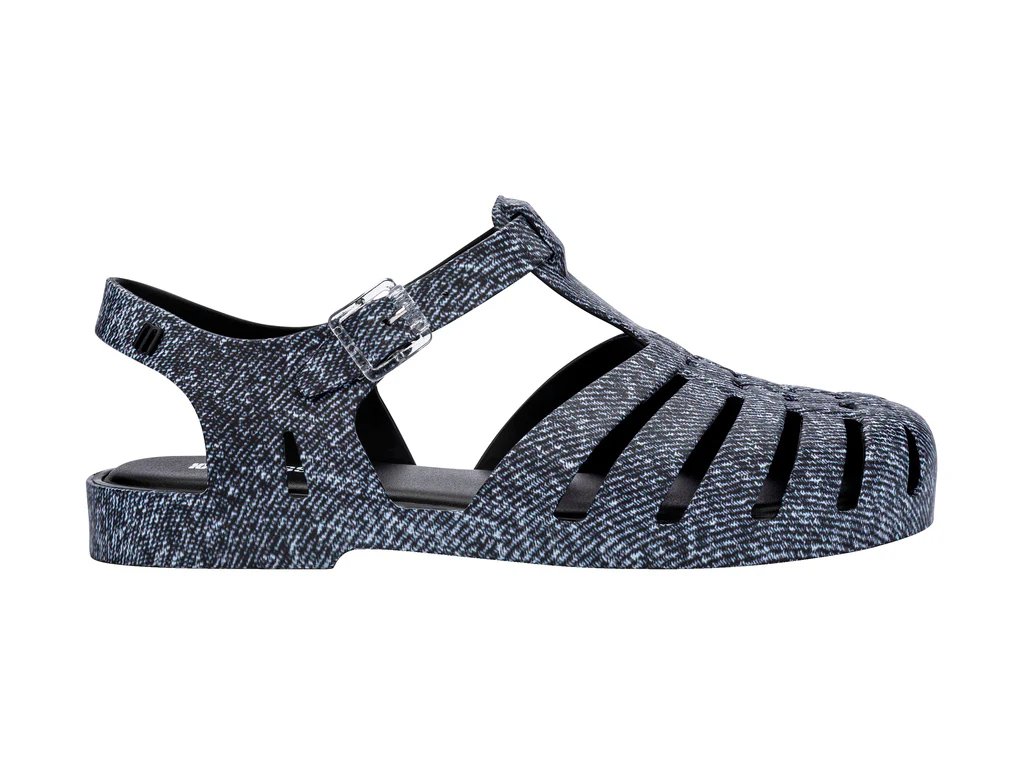 Possession Print Denim Sandal | Black Jeans - Image 5