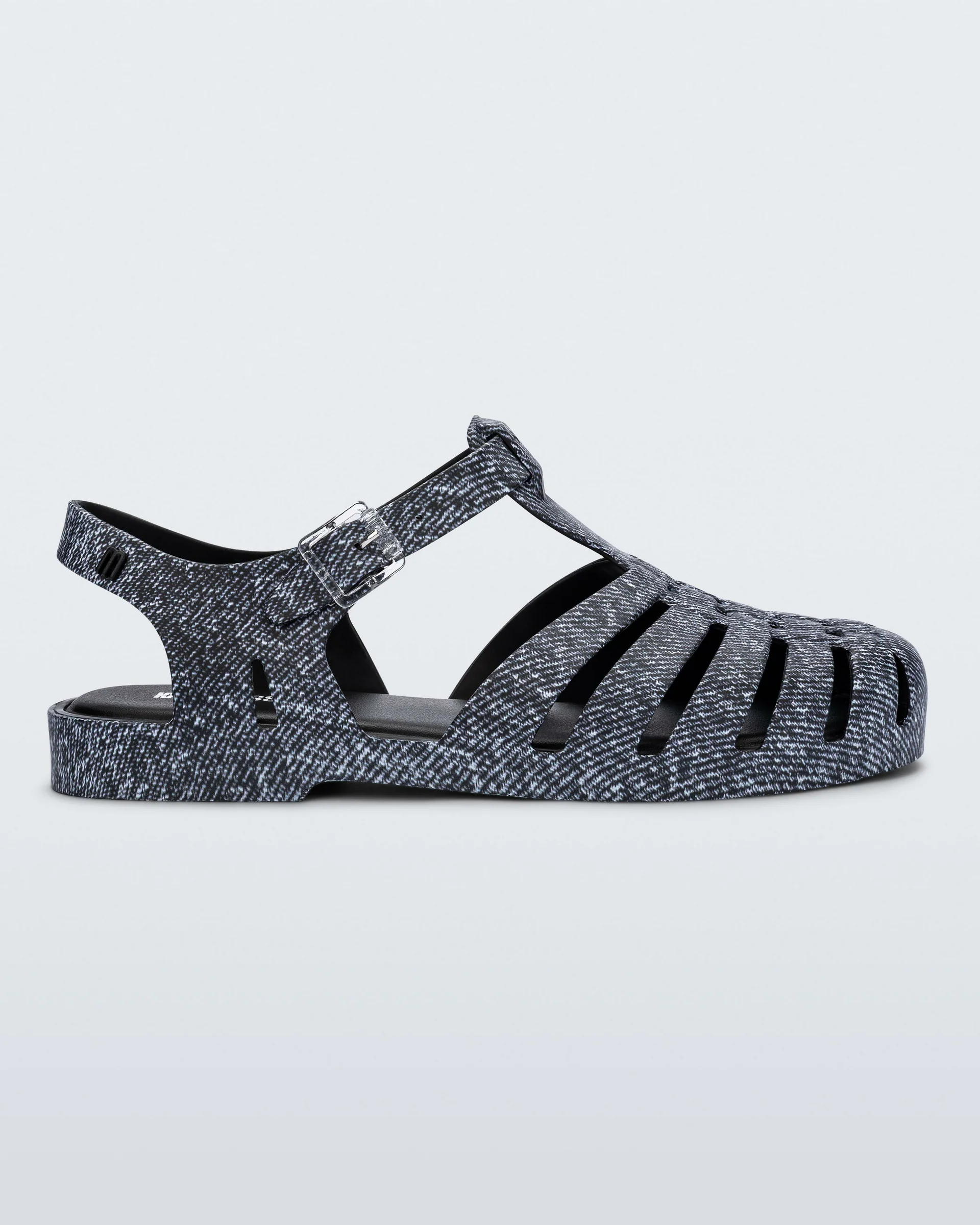 Possession Print Denim Sandal | Black Jeans - Image 6