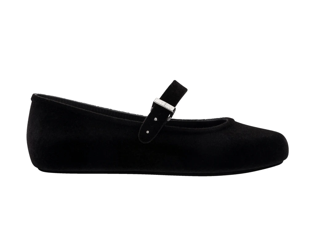 Soft Velvet II Ballerina | Black - Image 5
