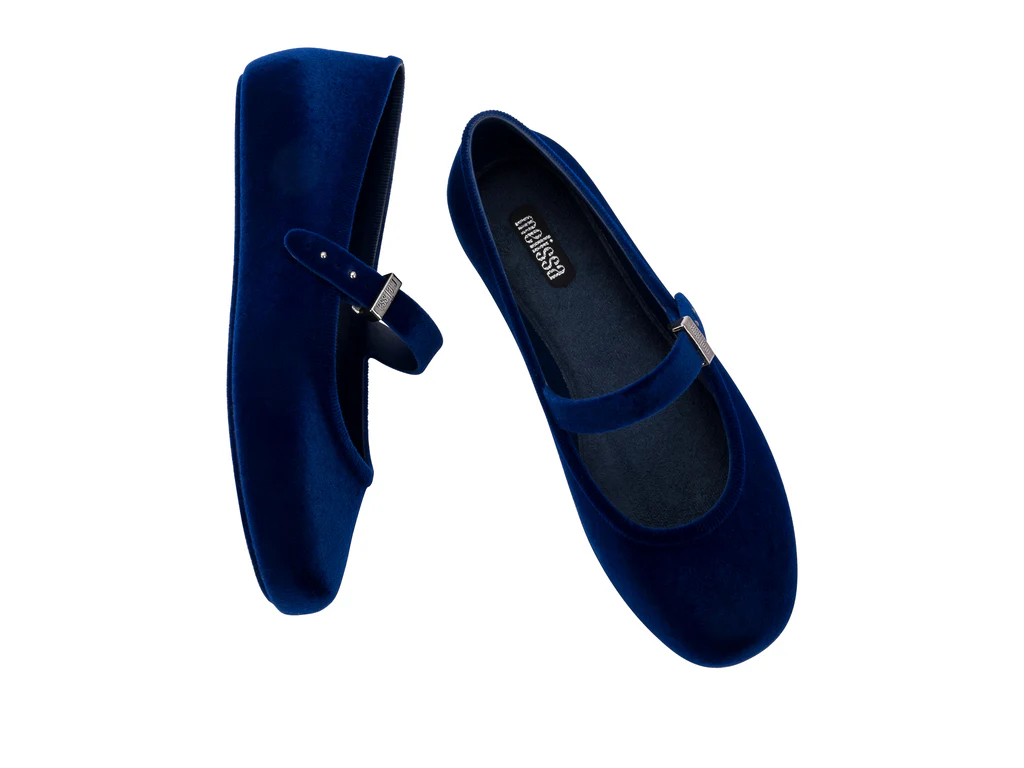 Soft Velvet II Ballerina | Blue - Image 2