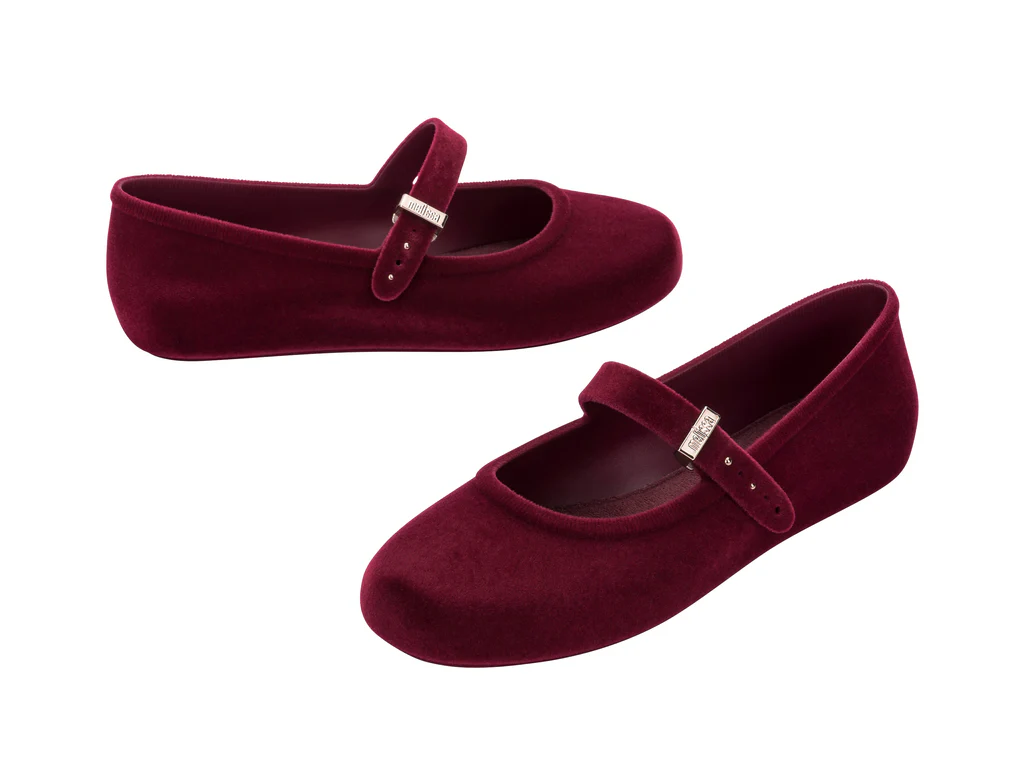Soft Velvet II Ballerina | Red - Image 3