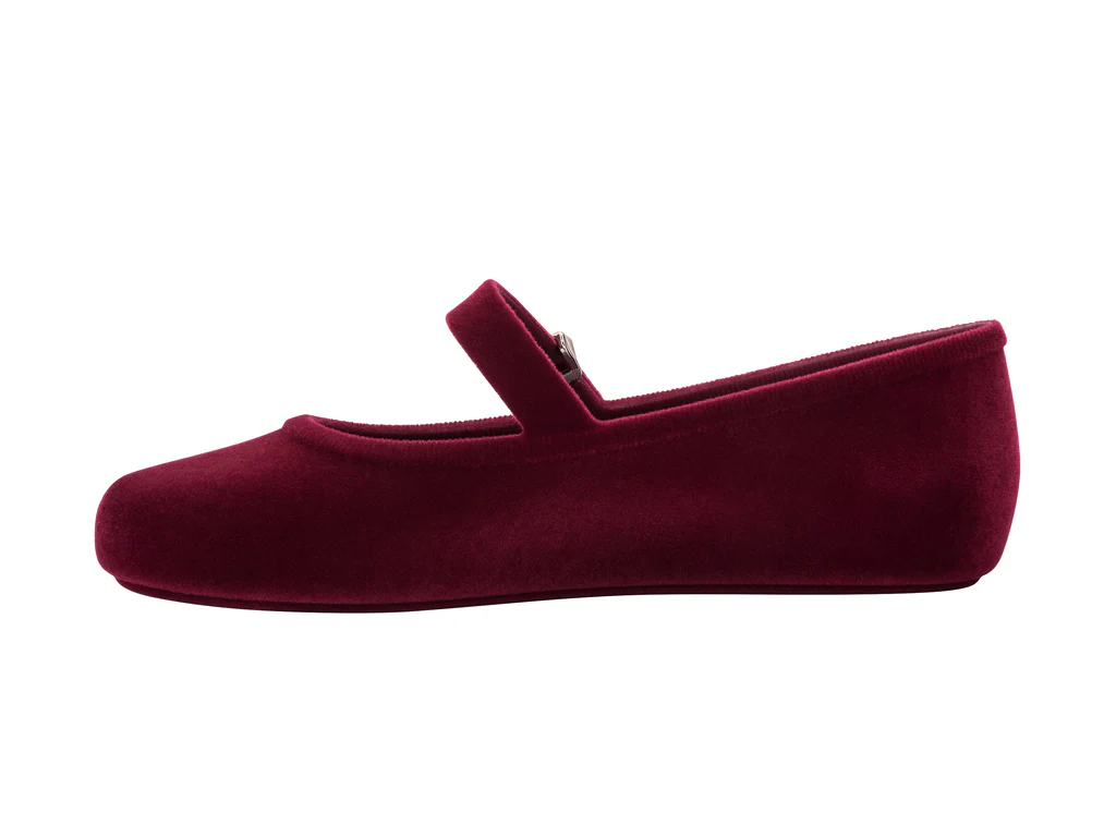 Soft Velvet II Ballerina | Red - Image 4