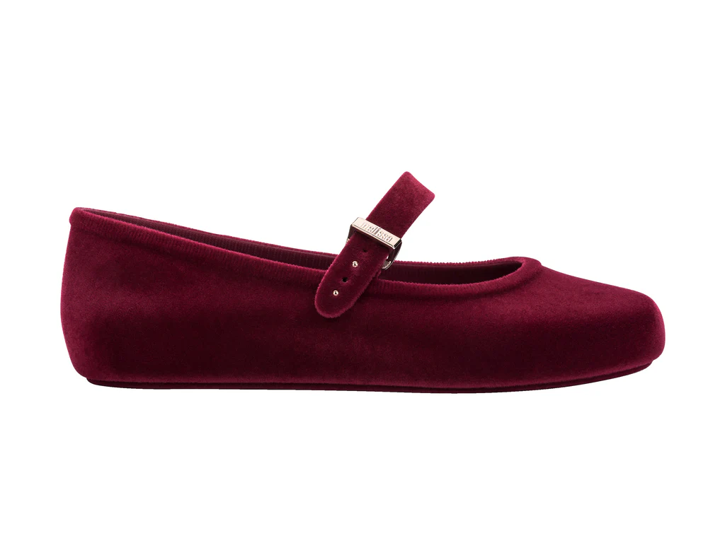 Soft Velvet II Ballerina | Red - Image 5