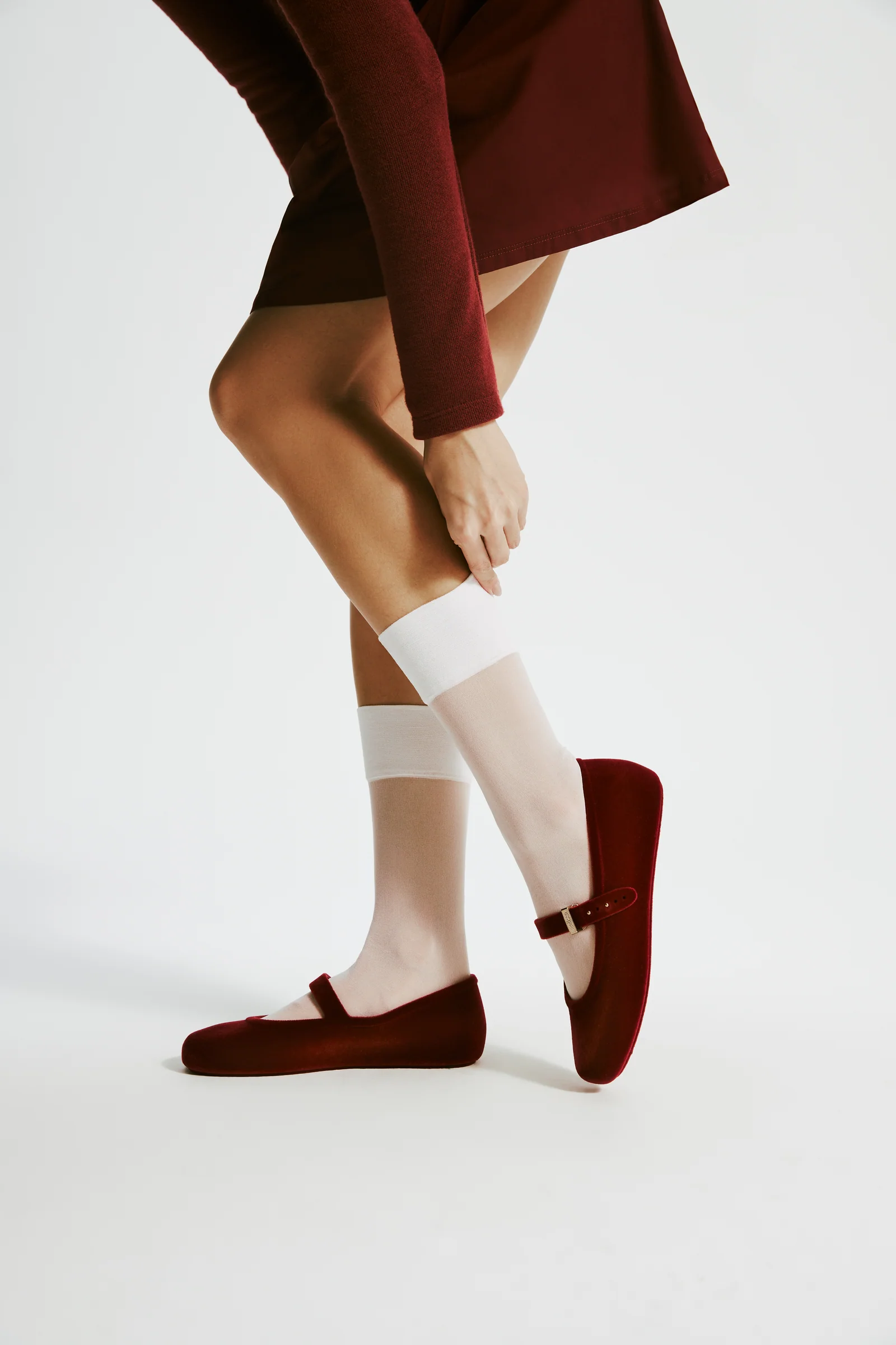 Soft Velvet II Ballerina | Red - Image 9