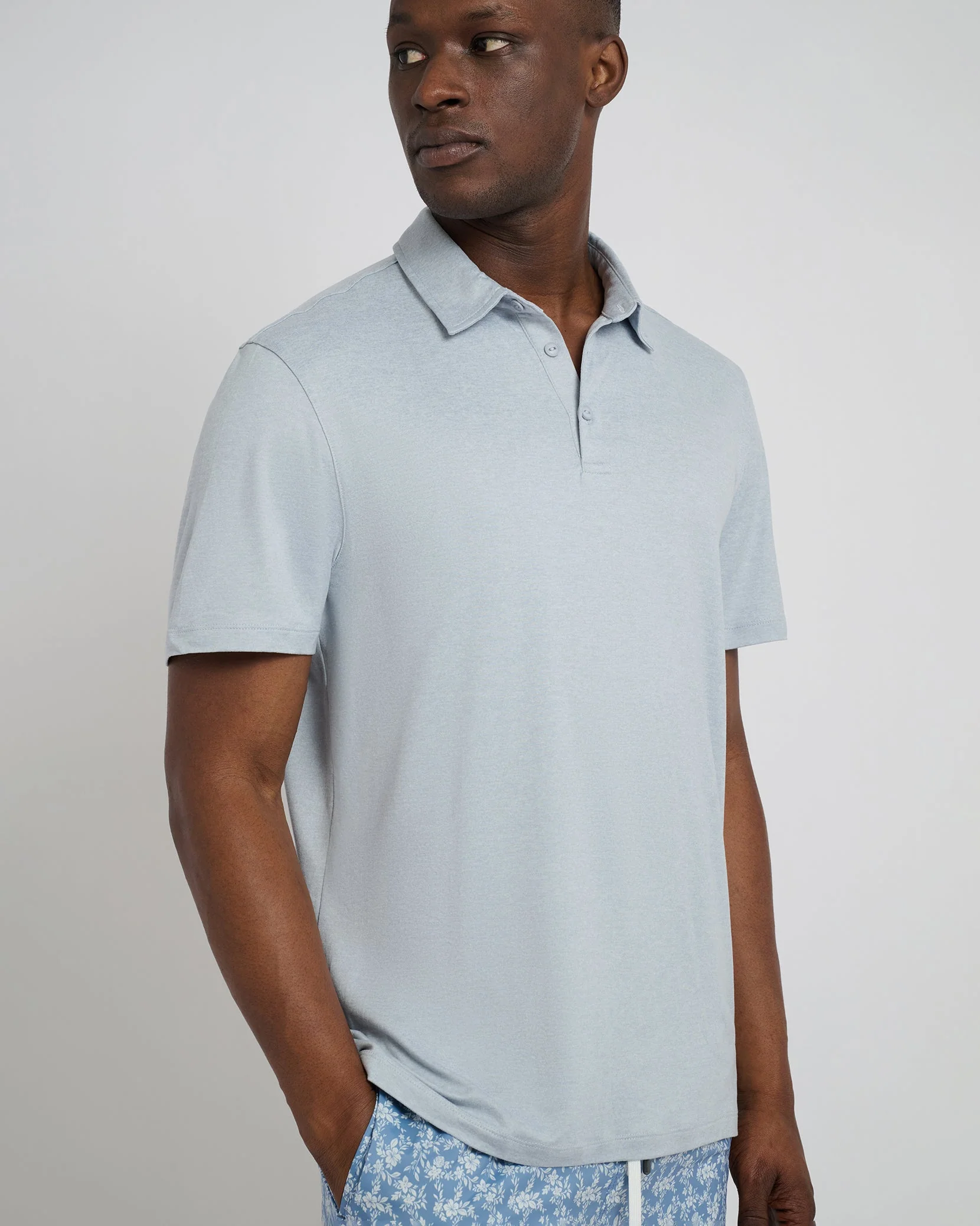 Mens | Men's Sun Polo | Sky - Image 2
