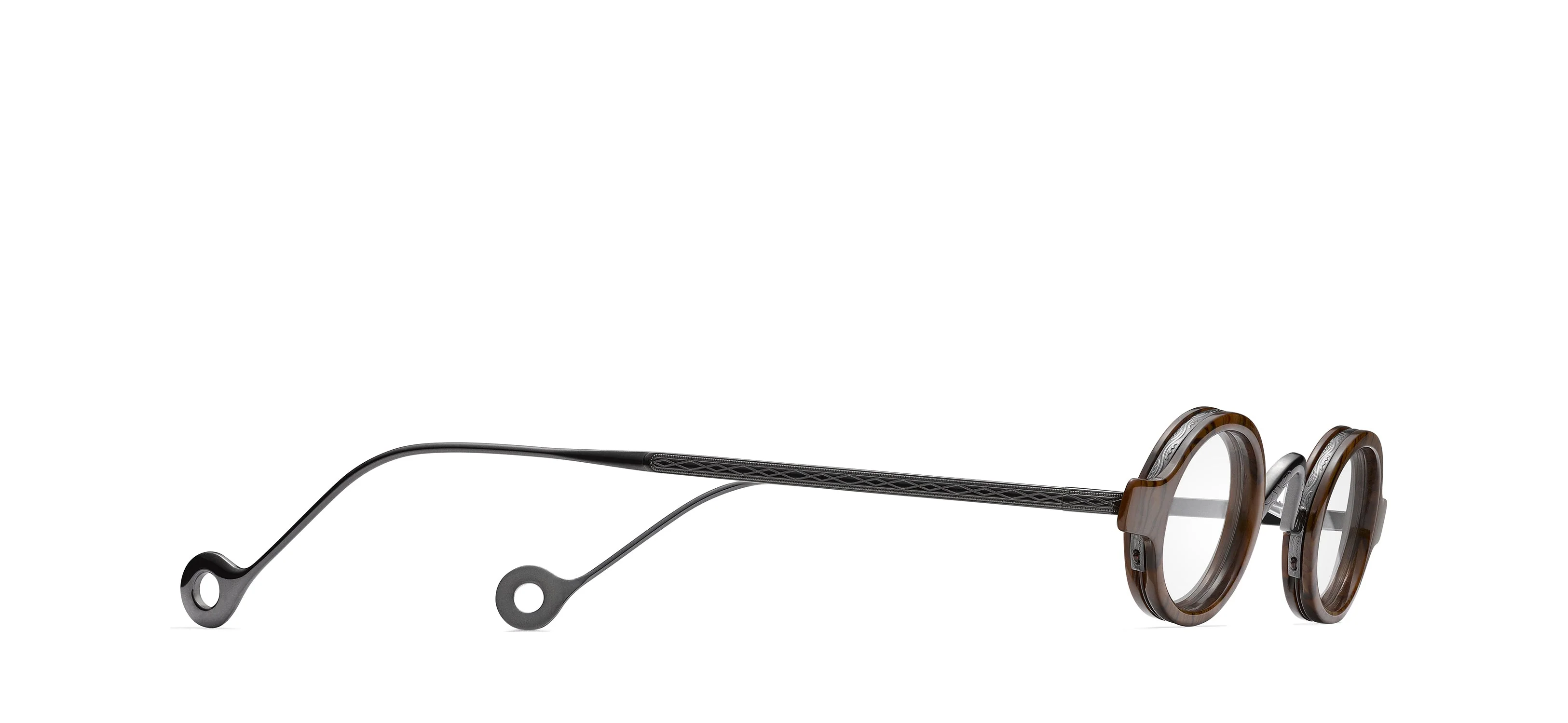 Unisex | Lifesaver Optical Glasses 2.0 Oval | Gun/Burlwood - Image 2