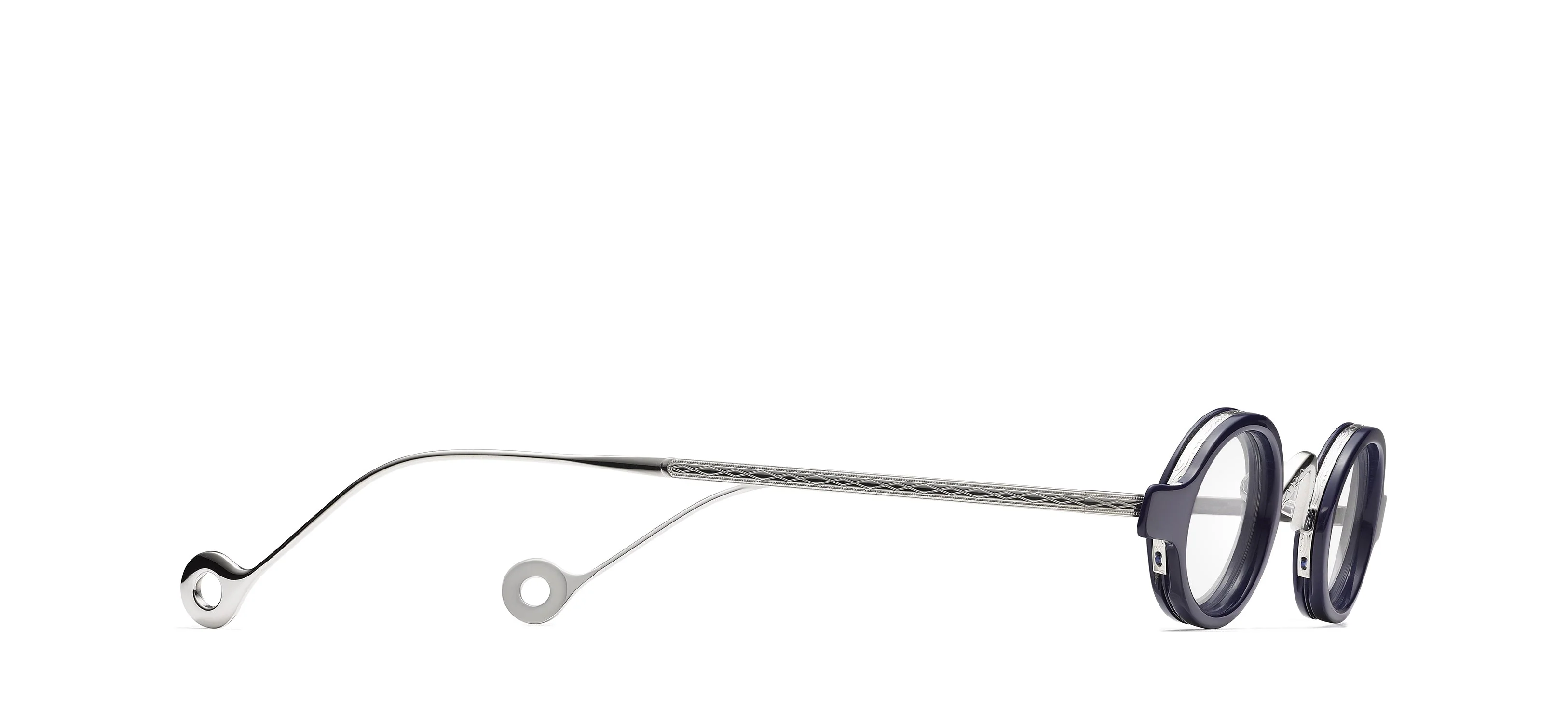 Unisex | Lifesaver Optical Glasses 2.0 Oval | Silver/Navy - Image 2